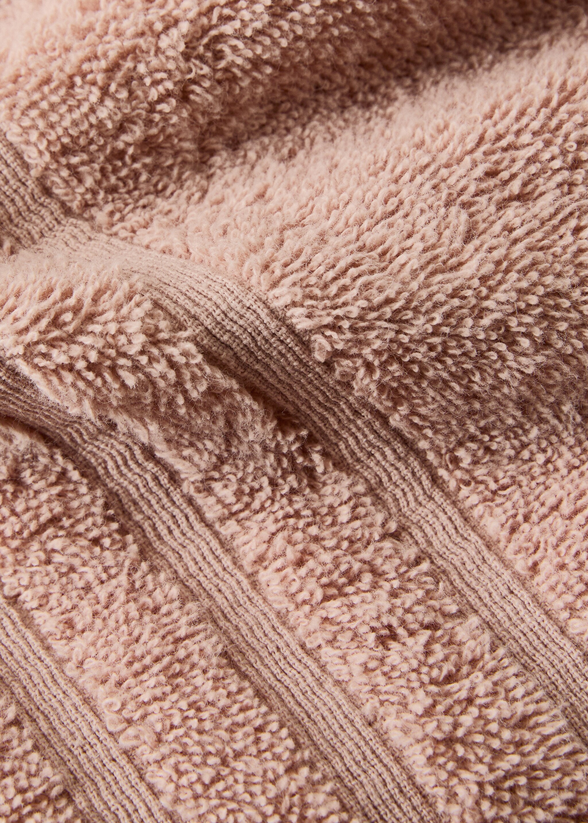 Cotton bath towel - Details of the article 1, Nude. Ref: 27001592-00.