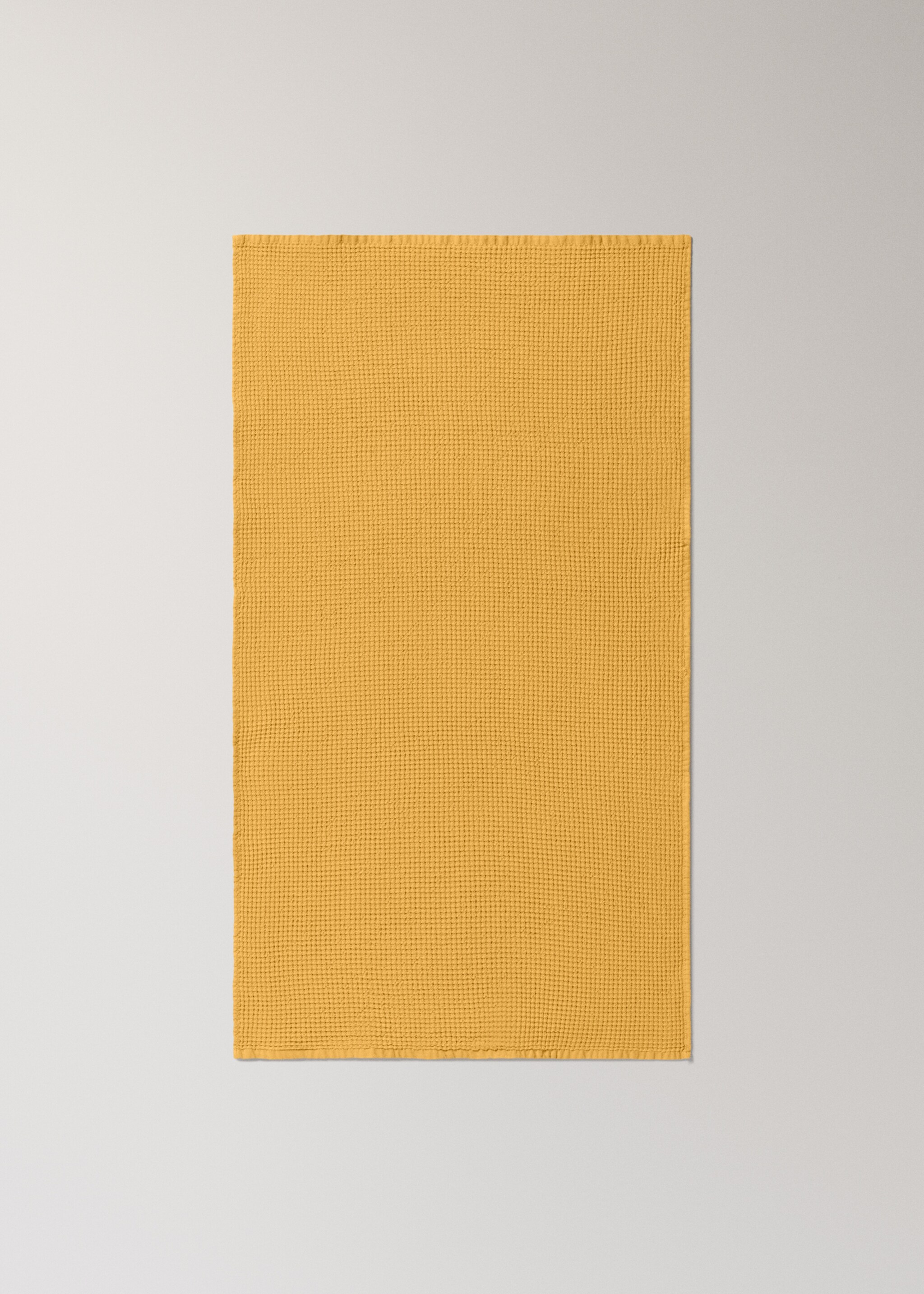 Ručník s vaflovou strukturou - Detail zboží 3, Žlutá. Ref: 27001596-00.
