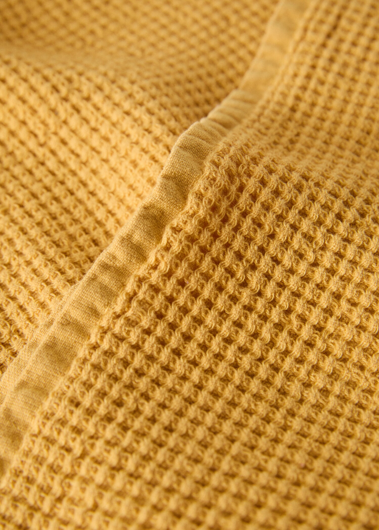 Cotton hand towel mini waffle garment-wash - Details of the article 1