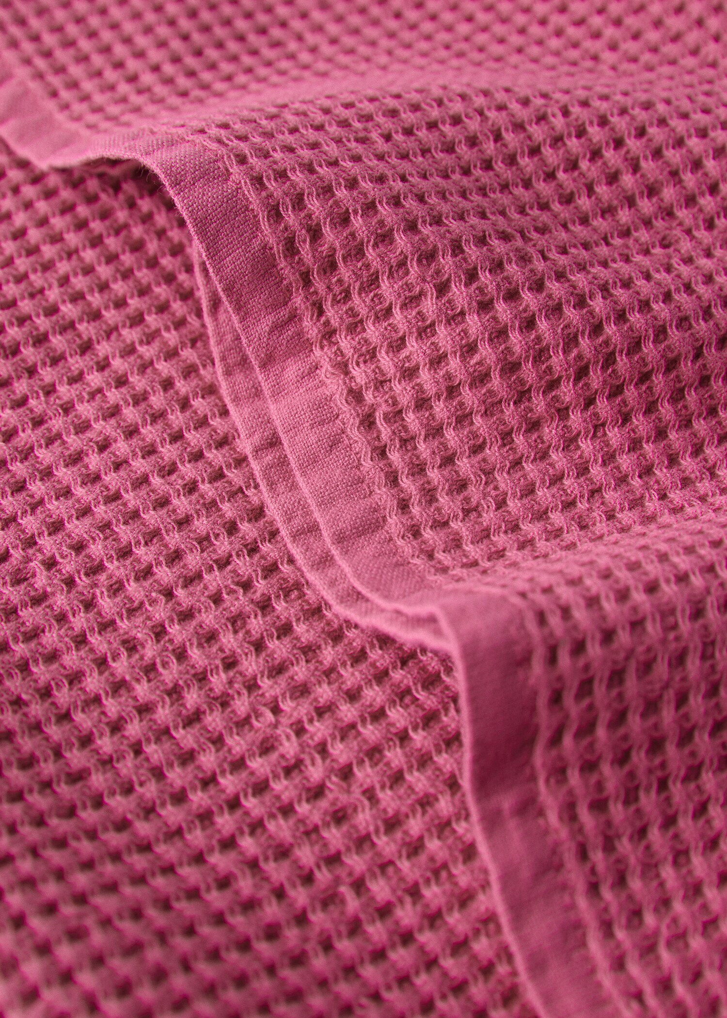 Cotton hand towel mini waffle garment-wash - Details of the article 1