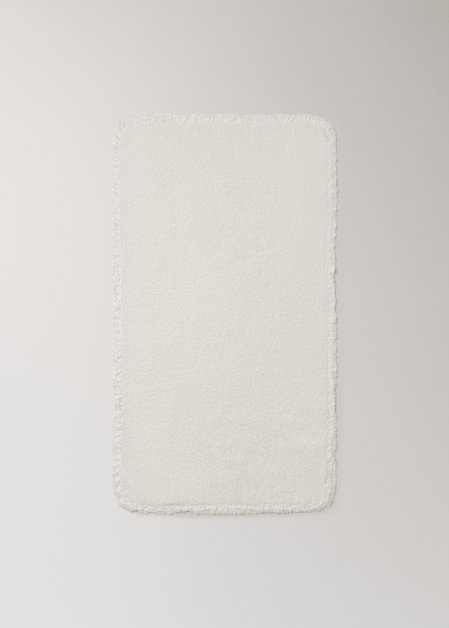 Frayed edge cotton terry hand towel with frill trim - Details of the article 3