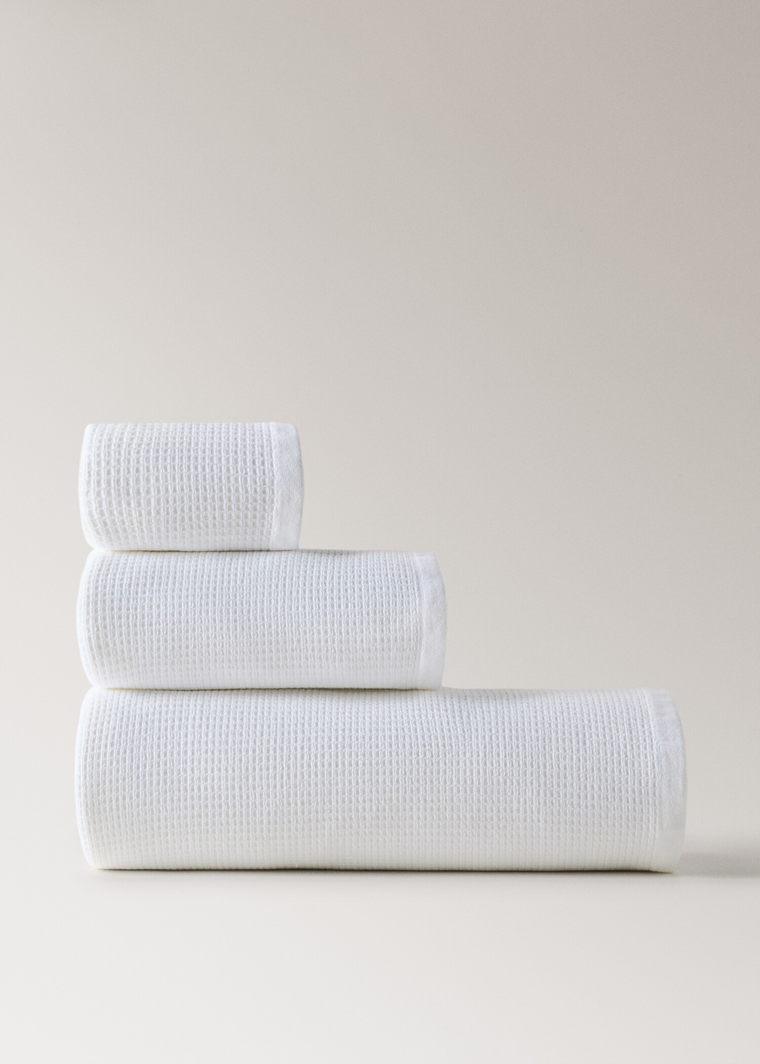 Serviette toilette en coton réversible - Article sans modèle