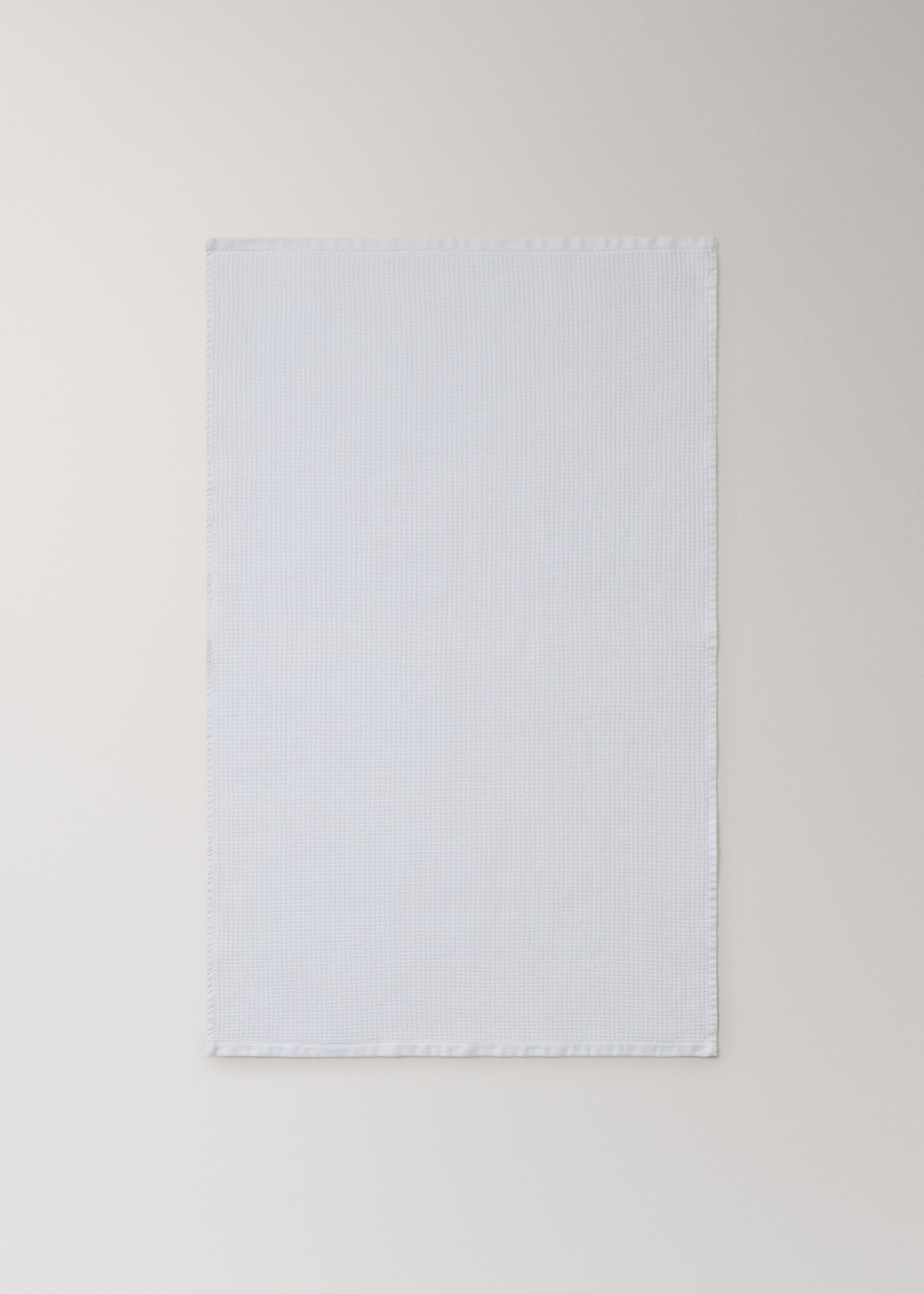Serviette toilette en coton réversible - Détail de l'article 3, Blanc cassé. Ref: 27001603-00.