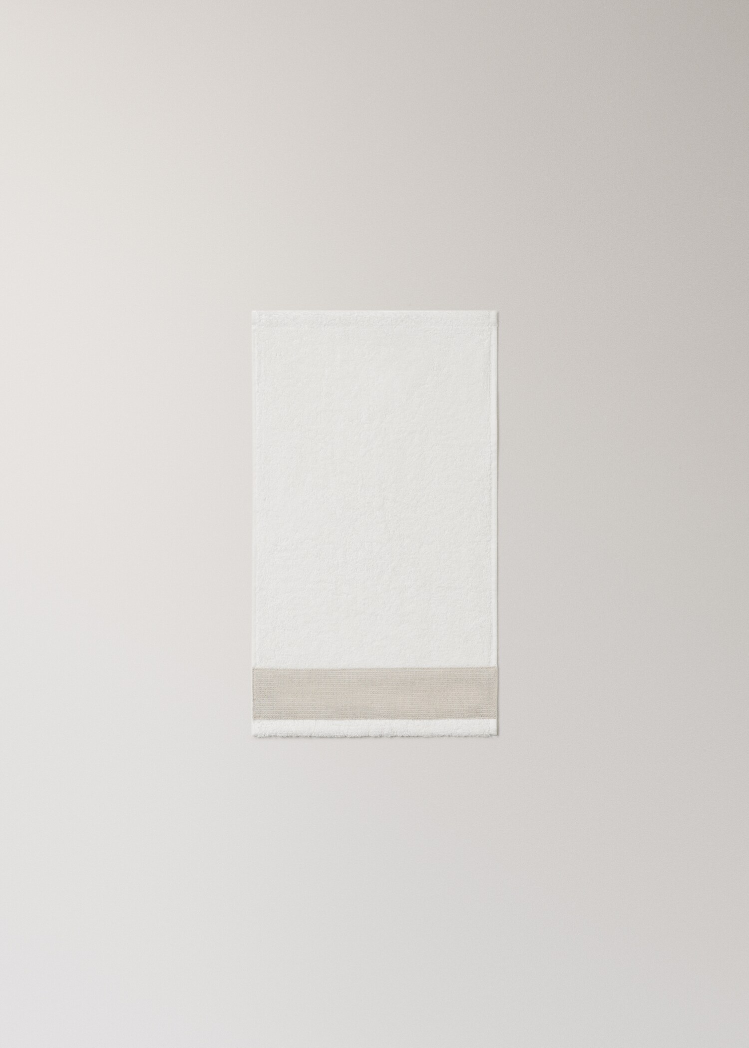 Serviette invité coton bouclette finition lin - Détail de l'article 3