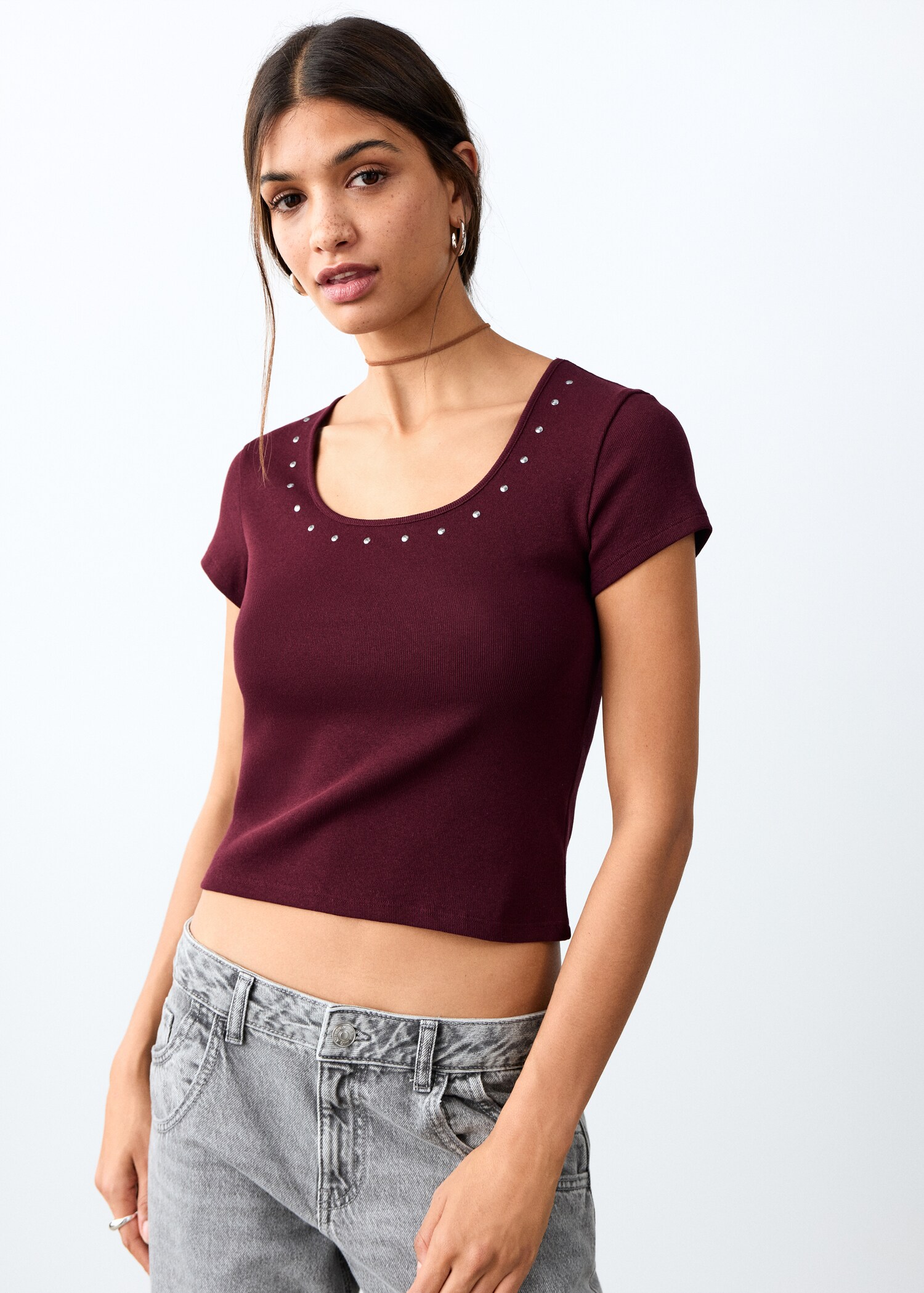 Samarreta curta tatxes - Pla mig