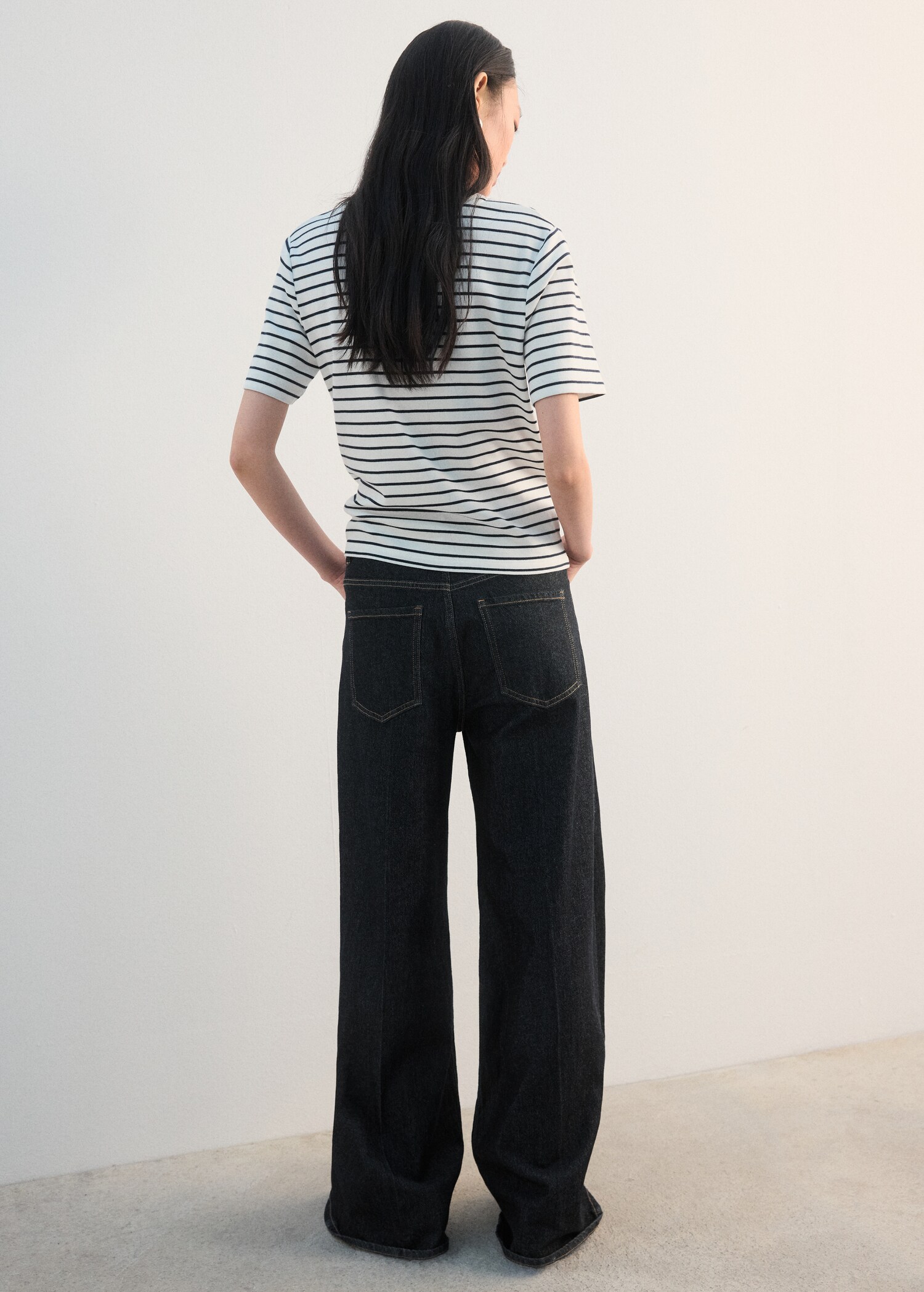 Camisa rayas detalles bordados - Reverso del artículo