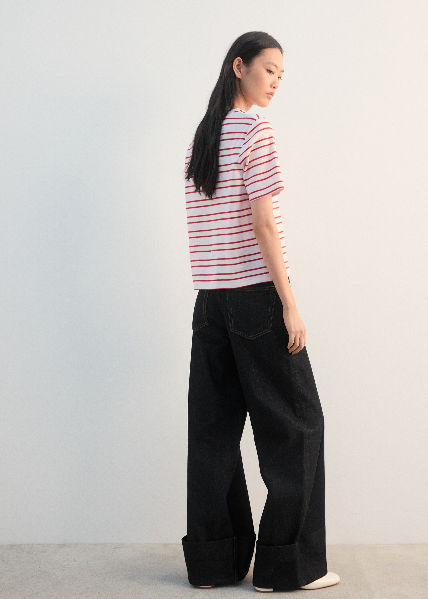 Camisa rayas detalles bordados - Reverso del artículo