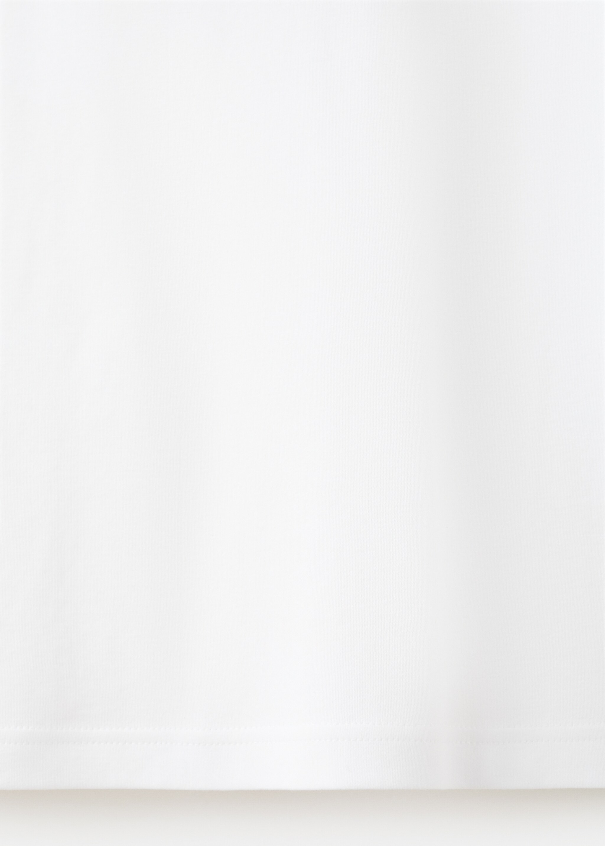 Samarreta cotó detall frunzit - Detall de l'article 0, Blanc. Ref: 27002544-00.