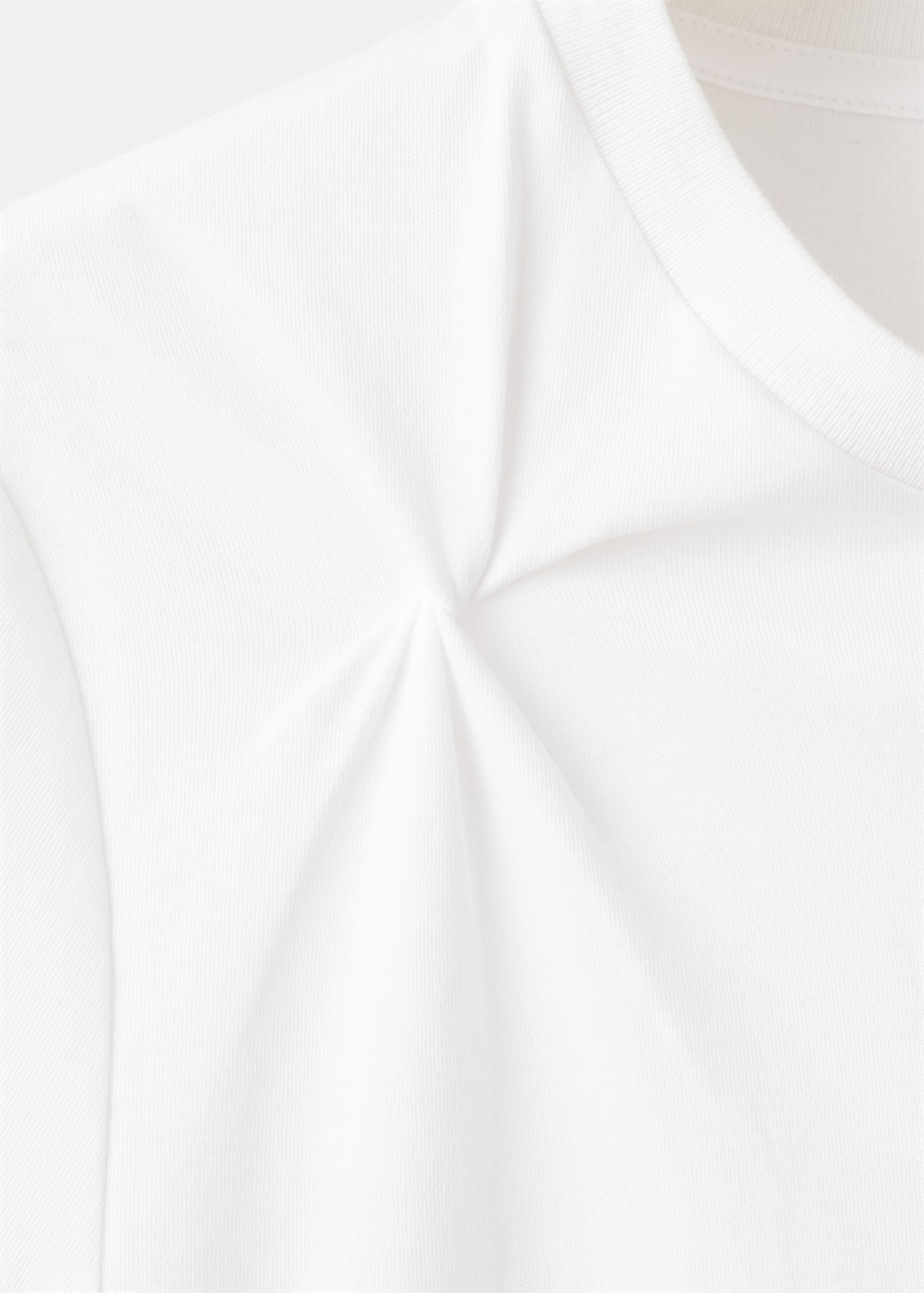 Mango Cotton t-shirt with pucker detail