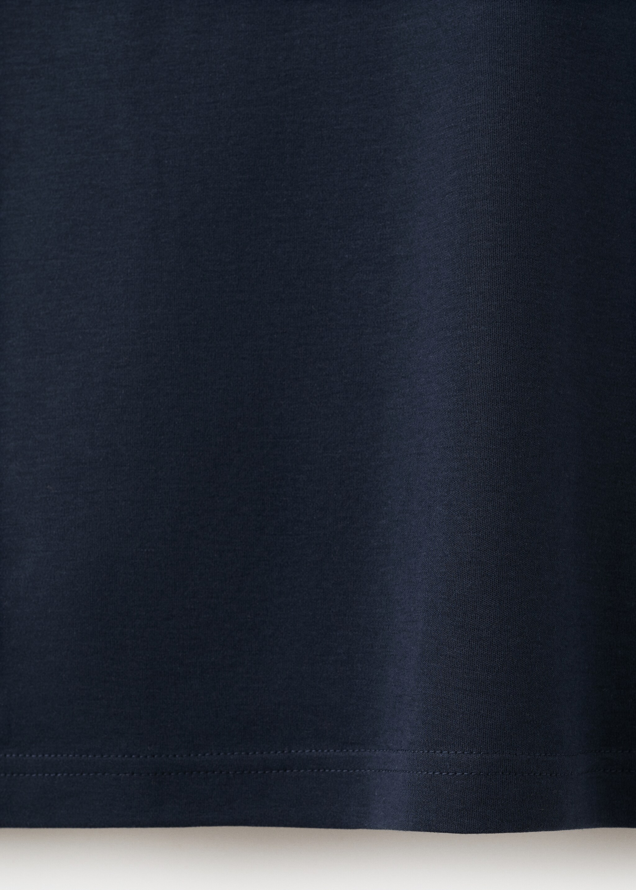 Camiseta algodón detalle fruncido - Detalle del artículo 0, Azul marino. Ref: 27002544-00.