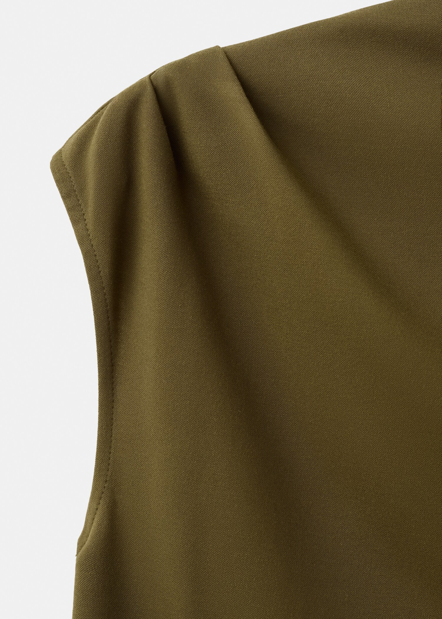 قميص بياقة غير متماثلة وكشكشة - تفاصيل المنتج 8