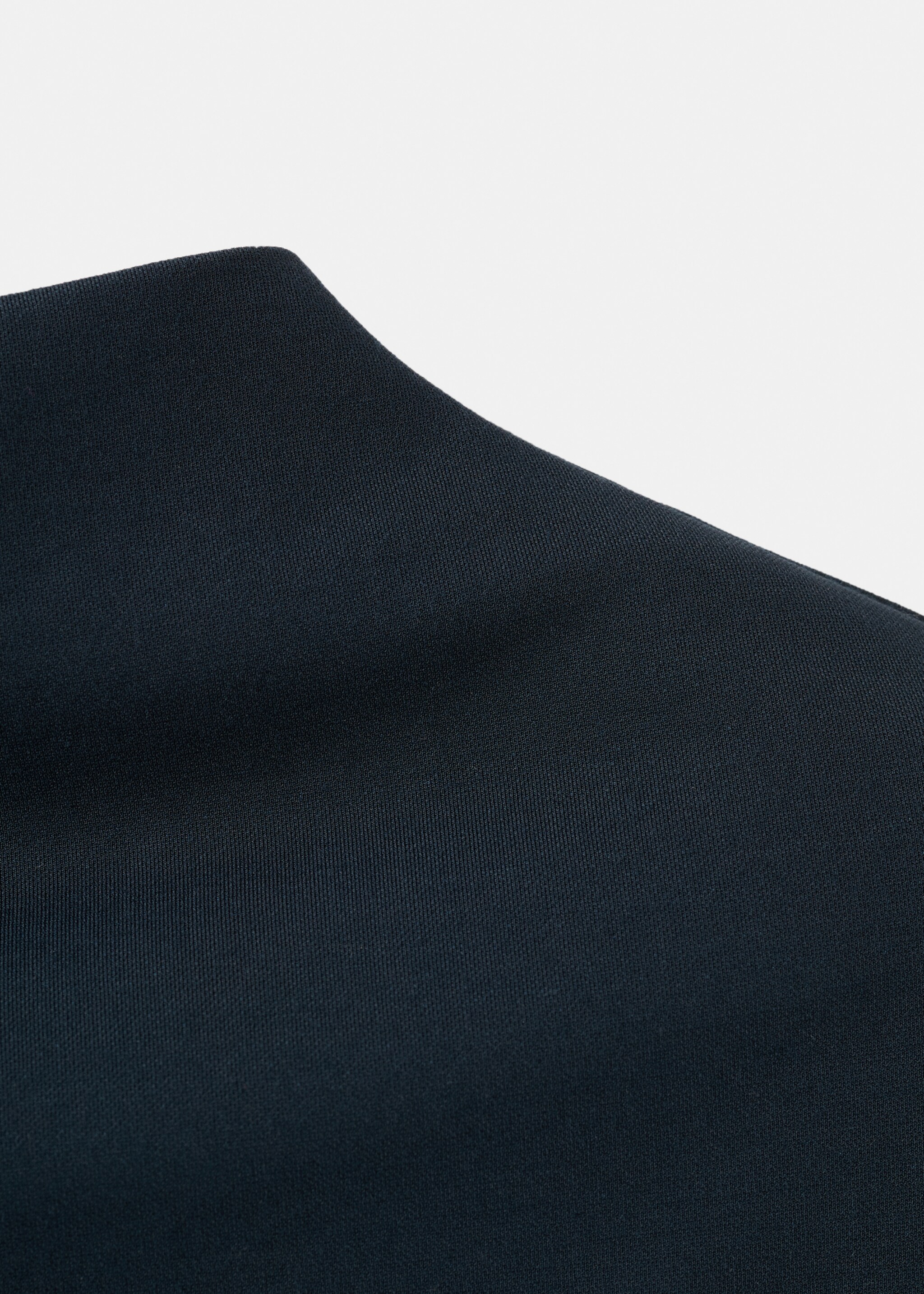 T-shirt col asymétrique froncé - Détail de l'article 0, Bleu marine. Ref: 27002545-00.