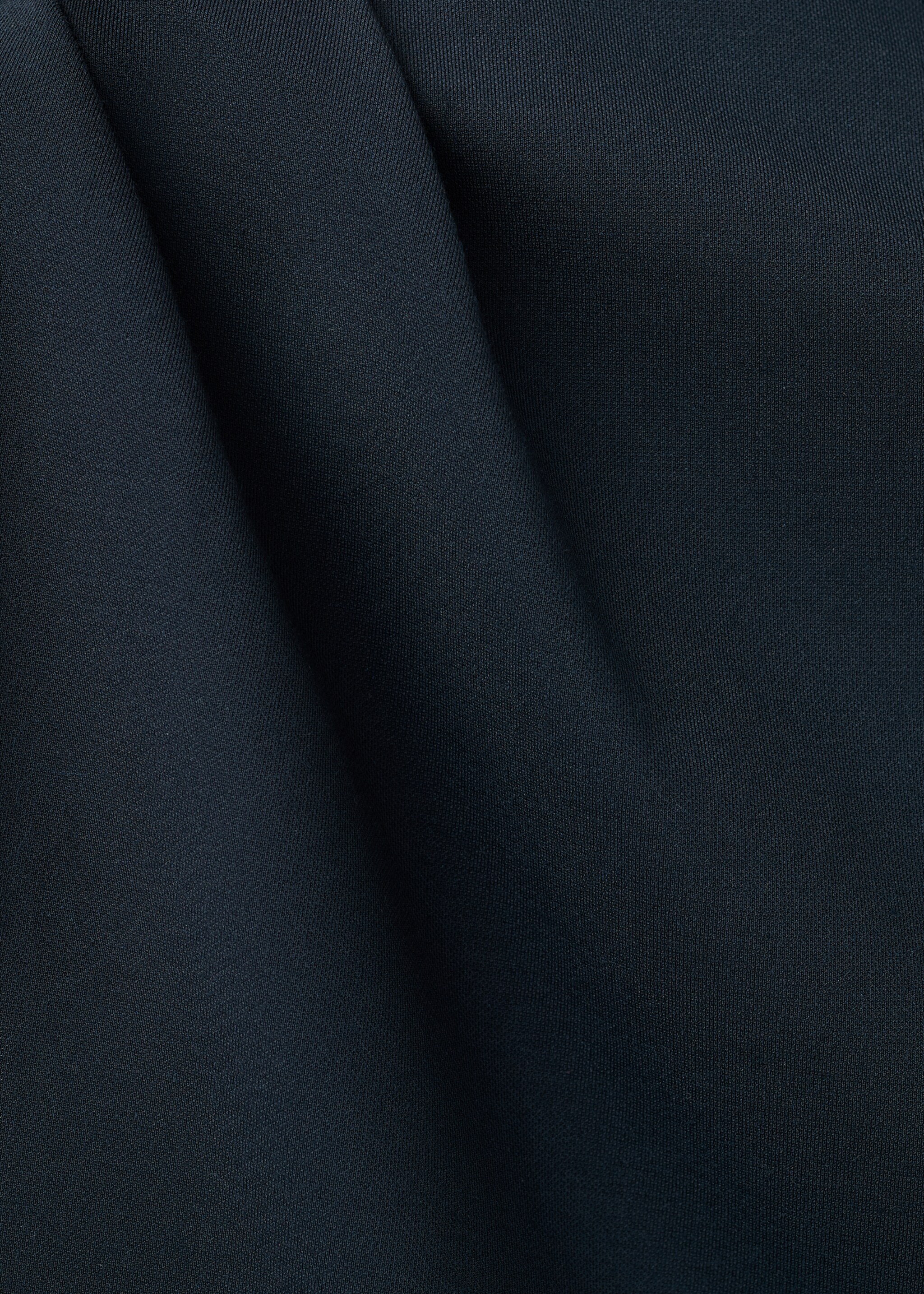 T-shirt col asymétrique froncé - Détail de l'article 8, Bleu marine. Ref: 27002545-00.