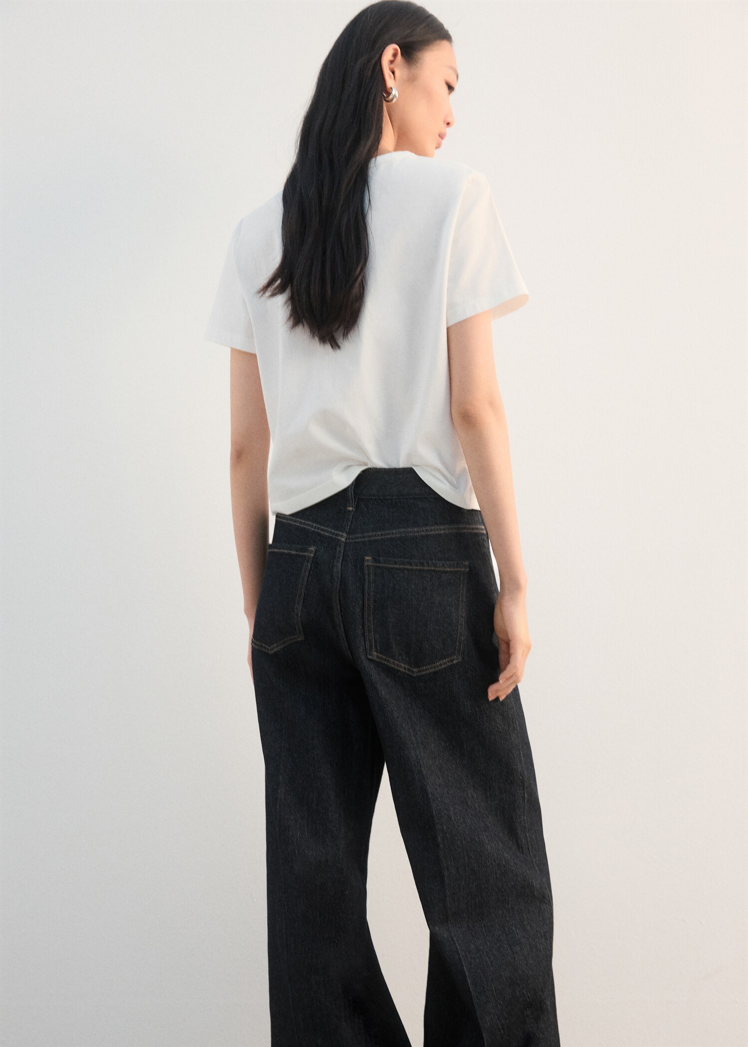 Camiseta algodón strass - Reverso del artículo