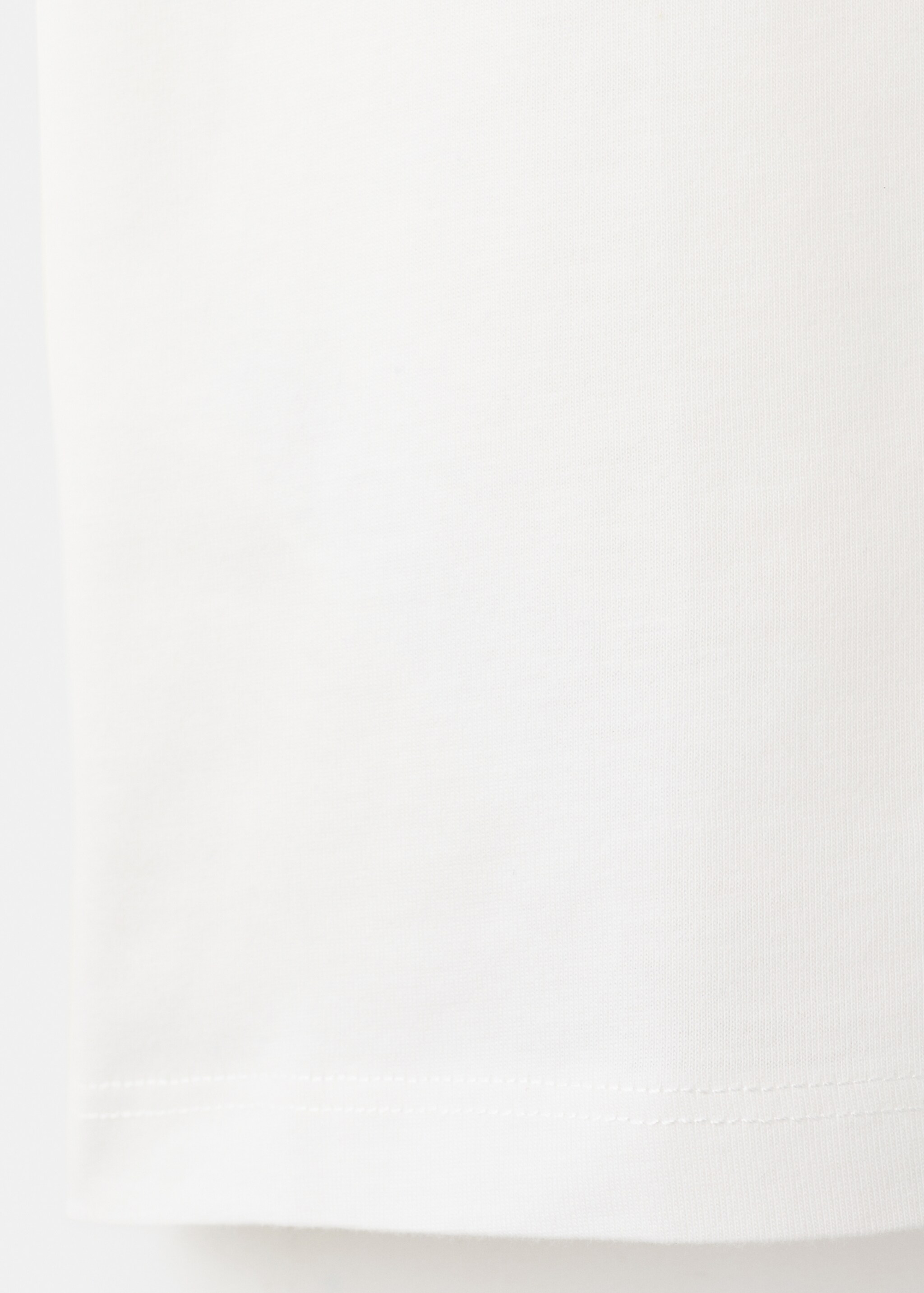 Floral-embroidered cotton t-shirt - Details of the article 0, Off White. Ref: 27002547-00.