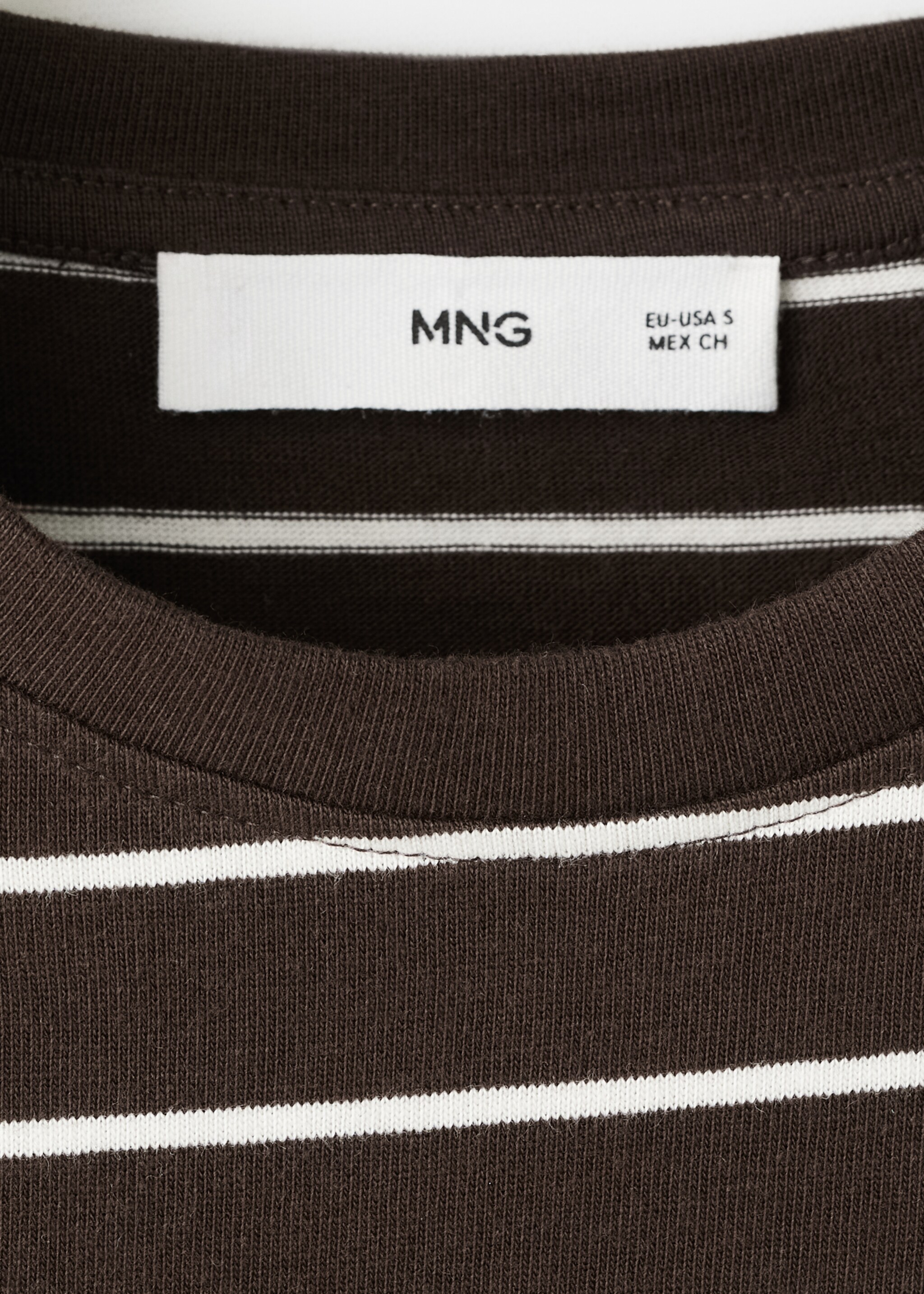 条纹棉质T恤 - null, 褐色. Ref: 27002549-00.