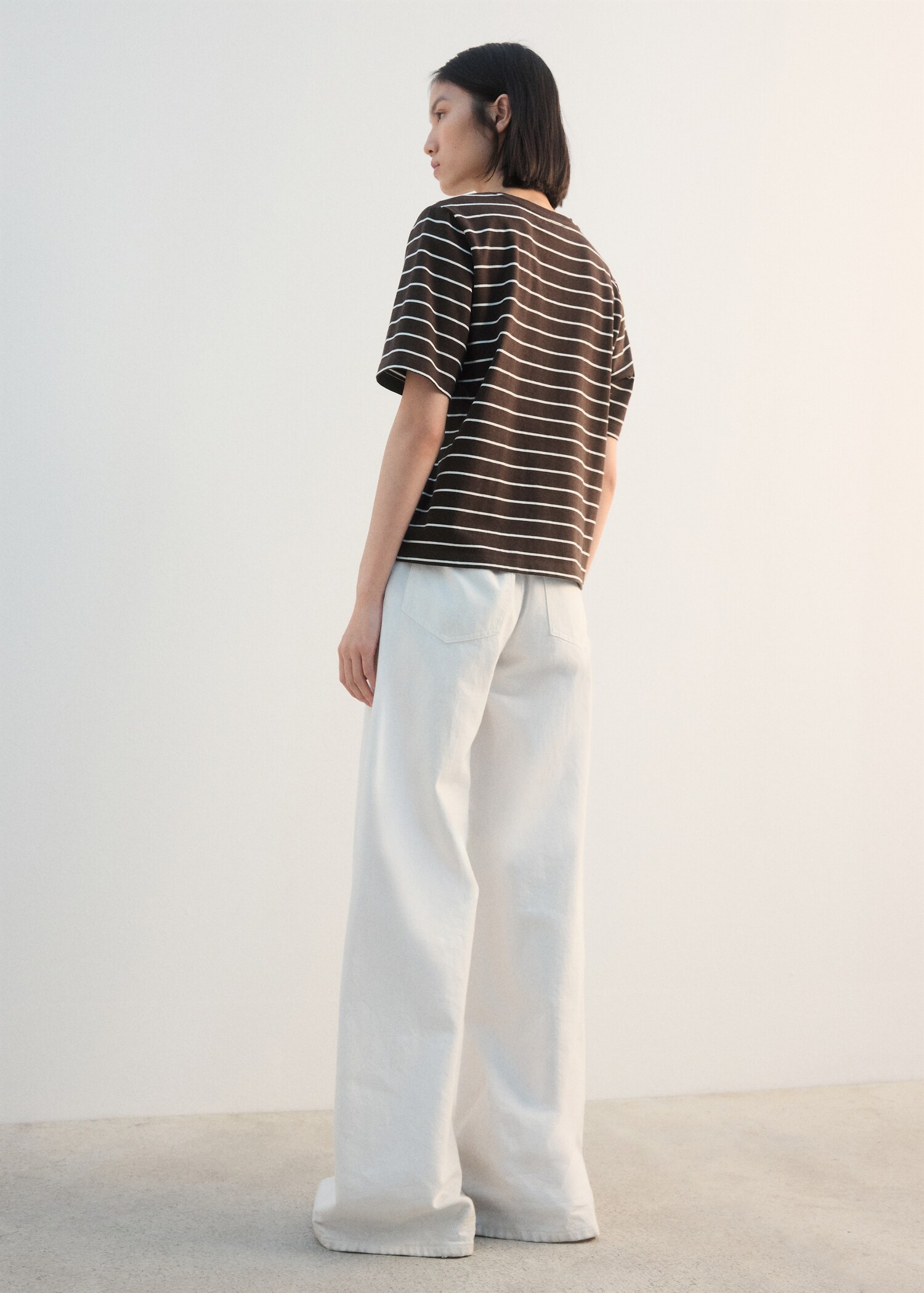 Camiseta algodón rayas - Reverso del artículo