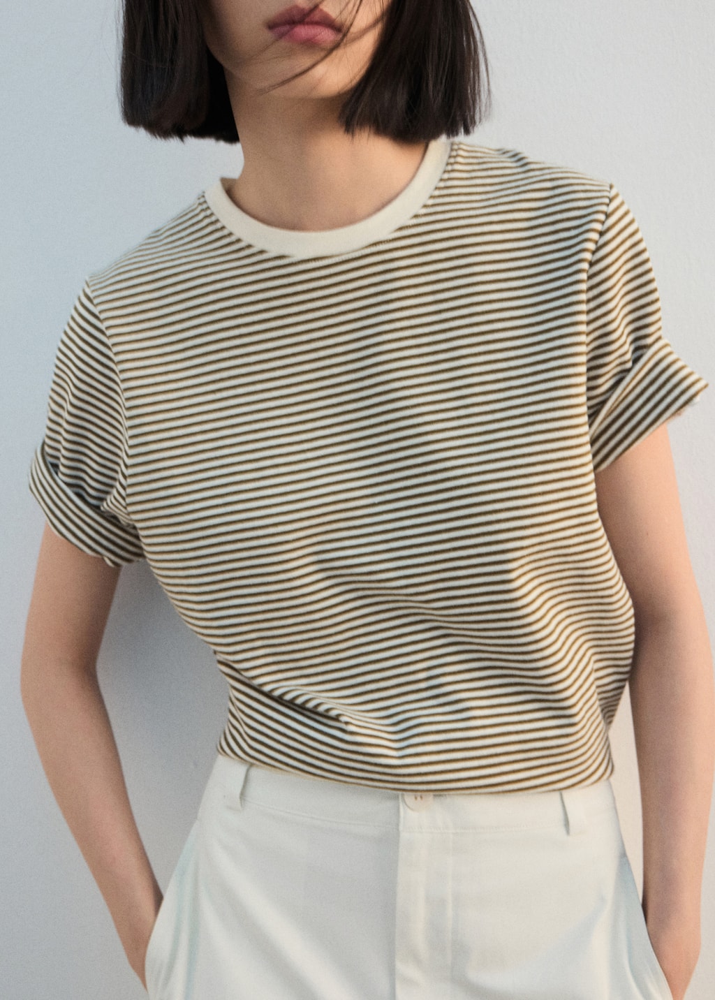 Mango Striped cotton T-shirt thumbnail