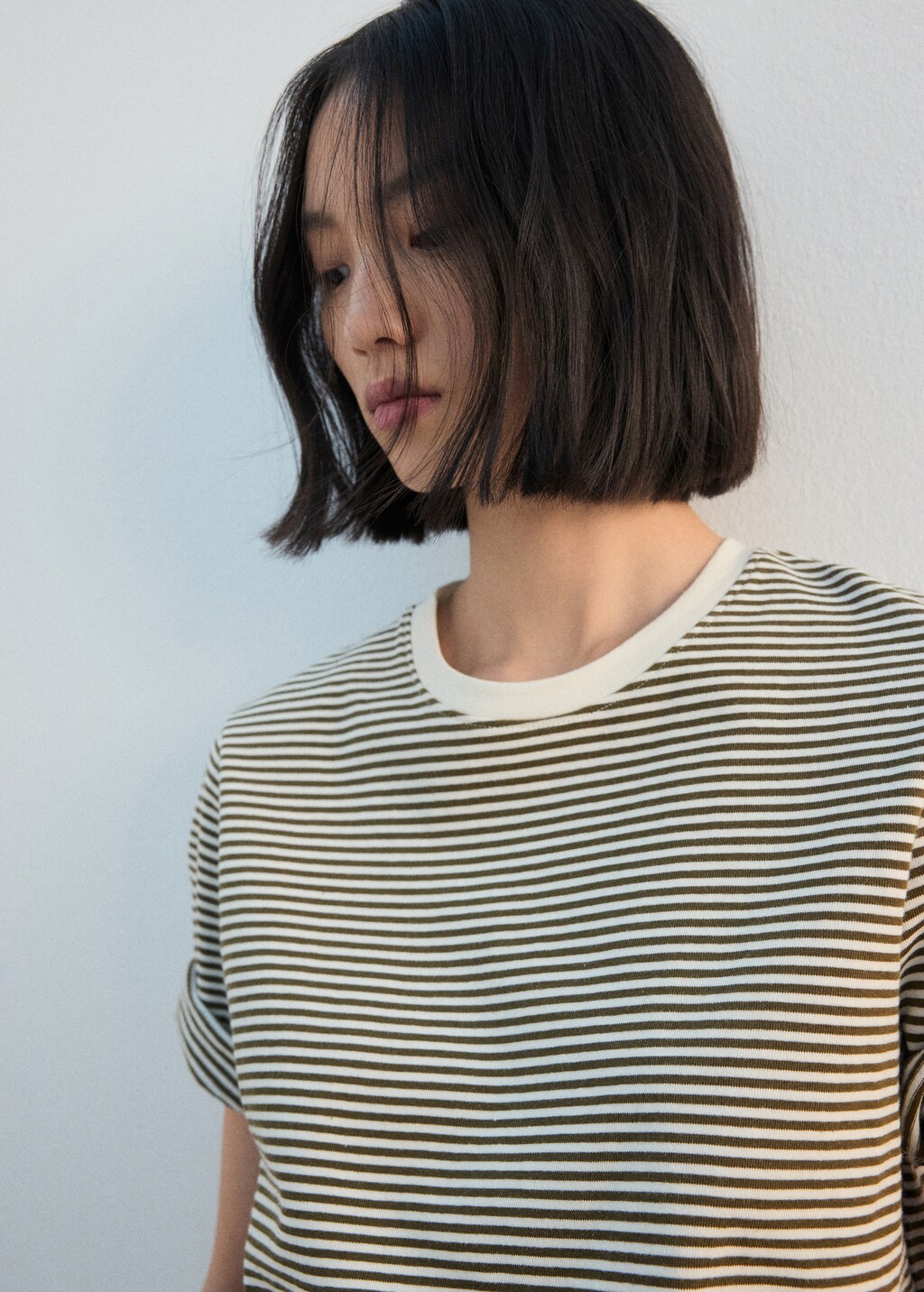 Mango Striped cotton T-shirt thumbnail