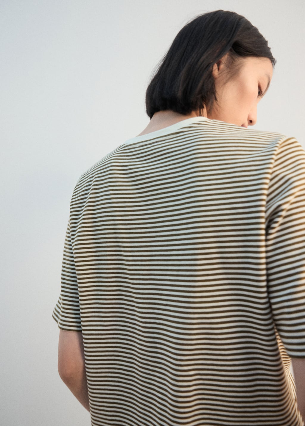 Mango Striped cotton T-shirt thumbnail