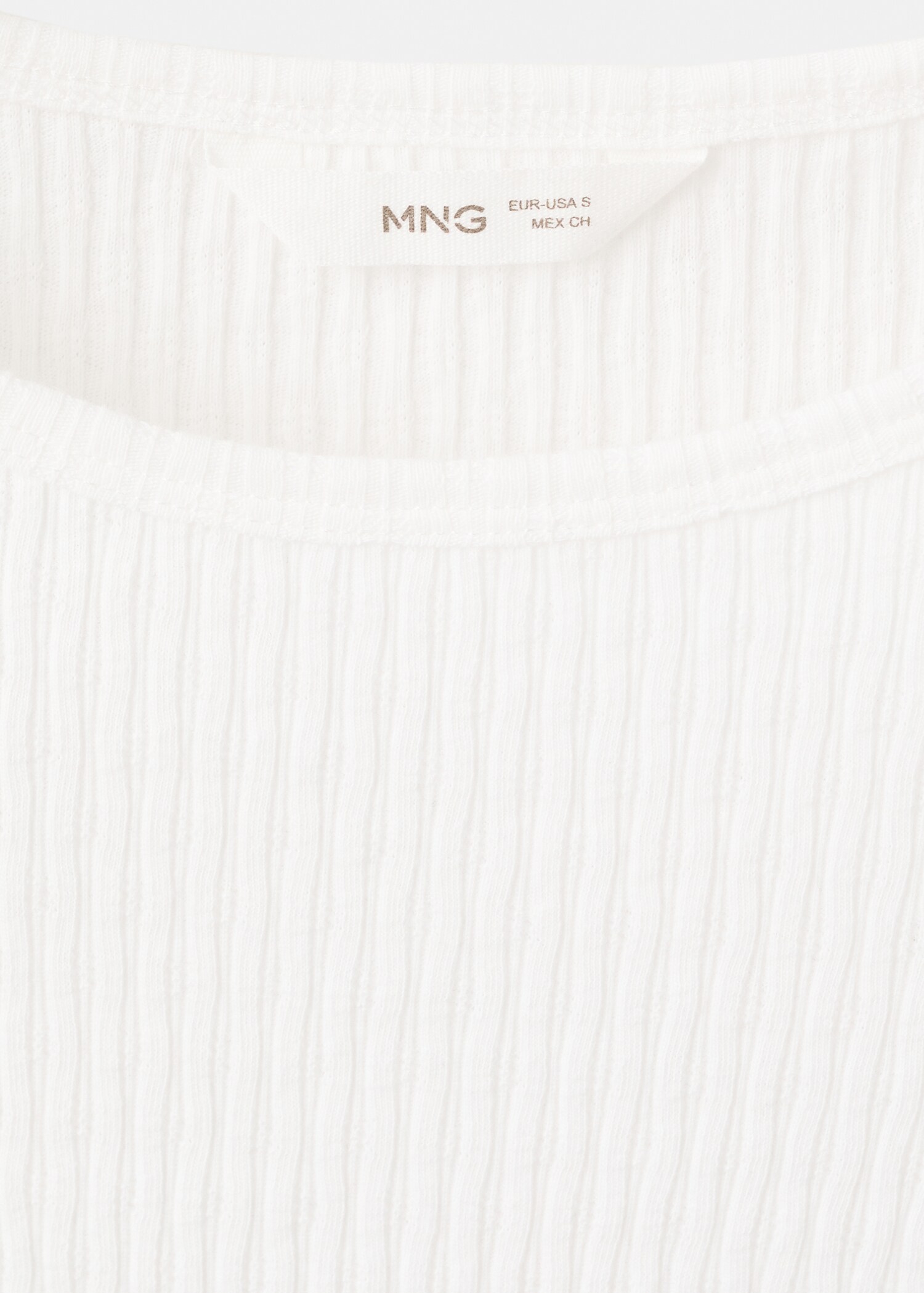 T-shirt manches courtes maille côtelée - Détail de l'article 8