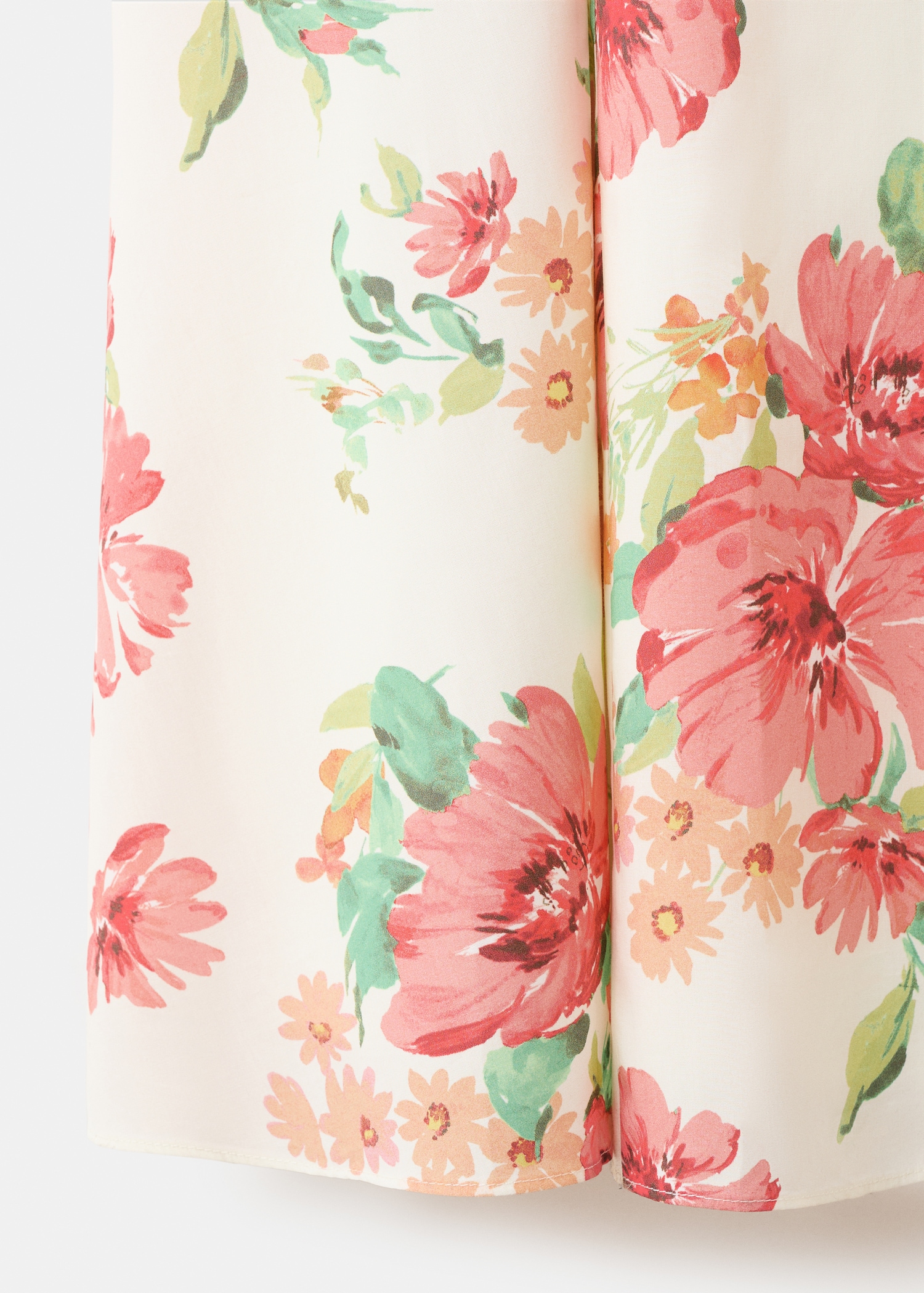 Floral-print flared dress - Details of the article 0