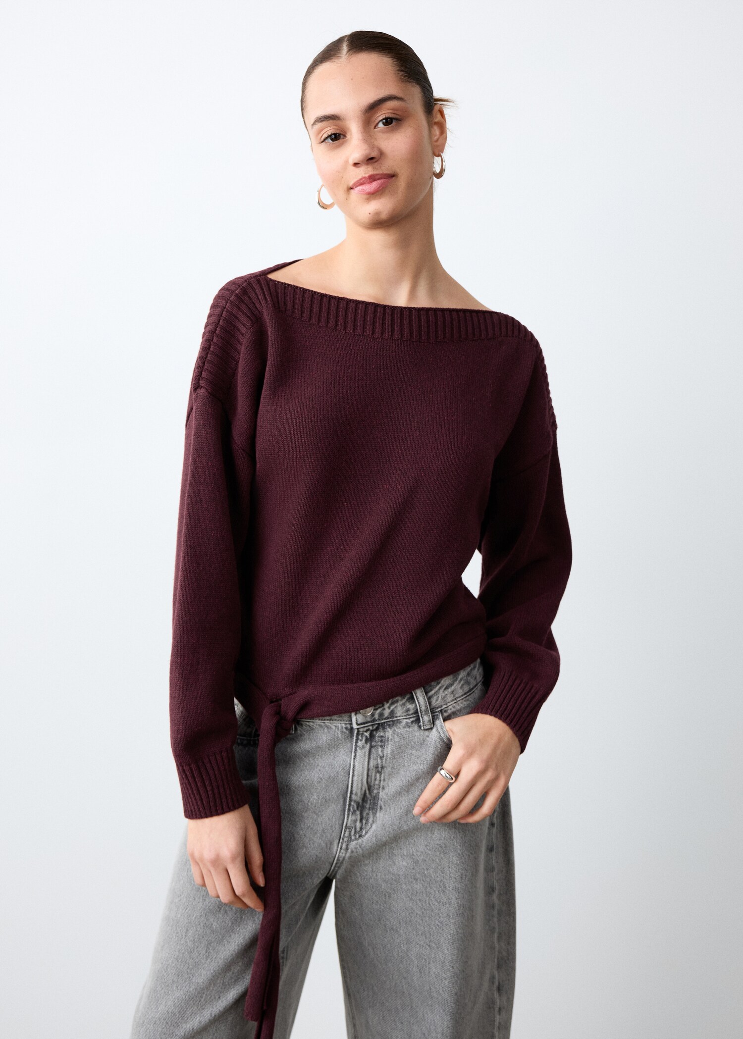 Pull-over en maille fine - Plan moyen