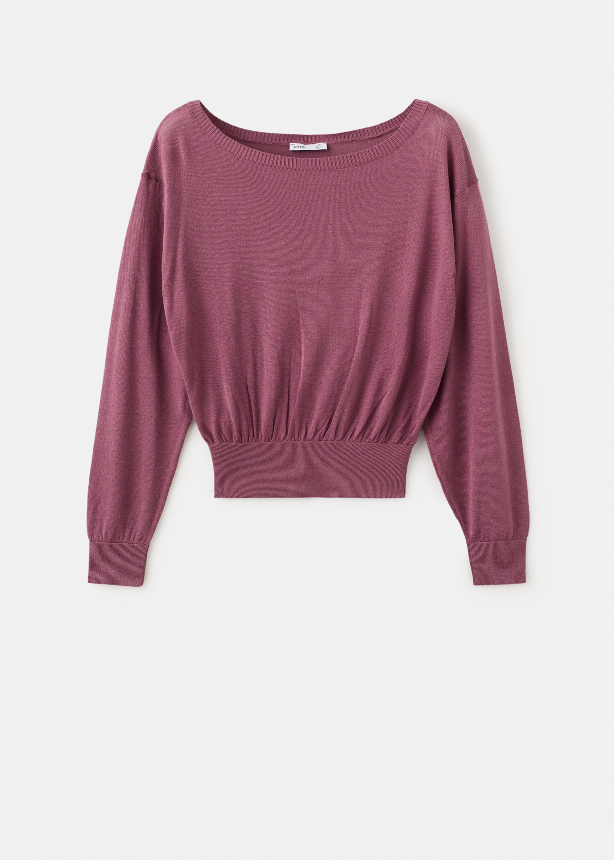 Pull-over col bateau - Article sans modèle, Cerise. Ref: 27002560-00.