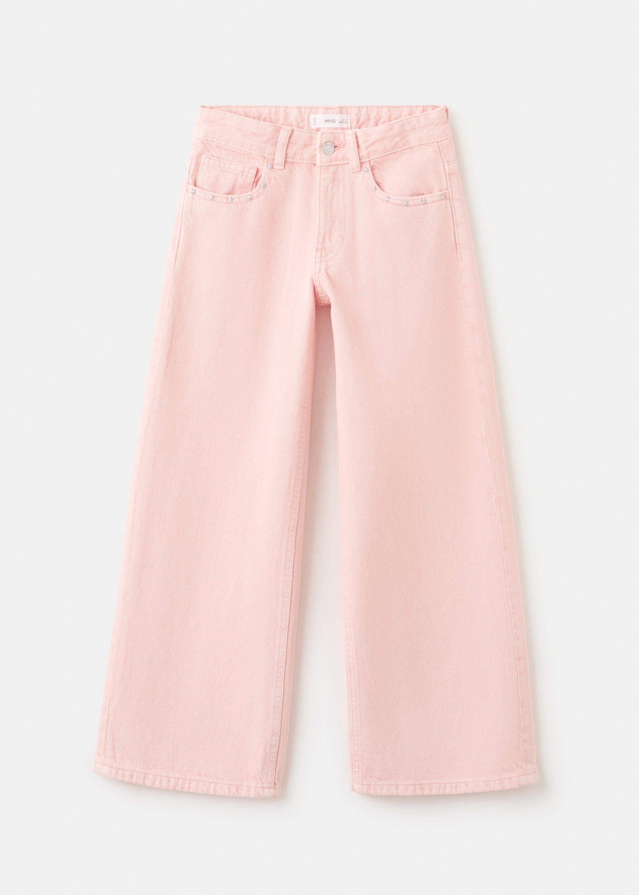 Studded star jeans - Article without model, Pink. Ref: 27002896-00.