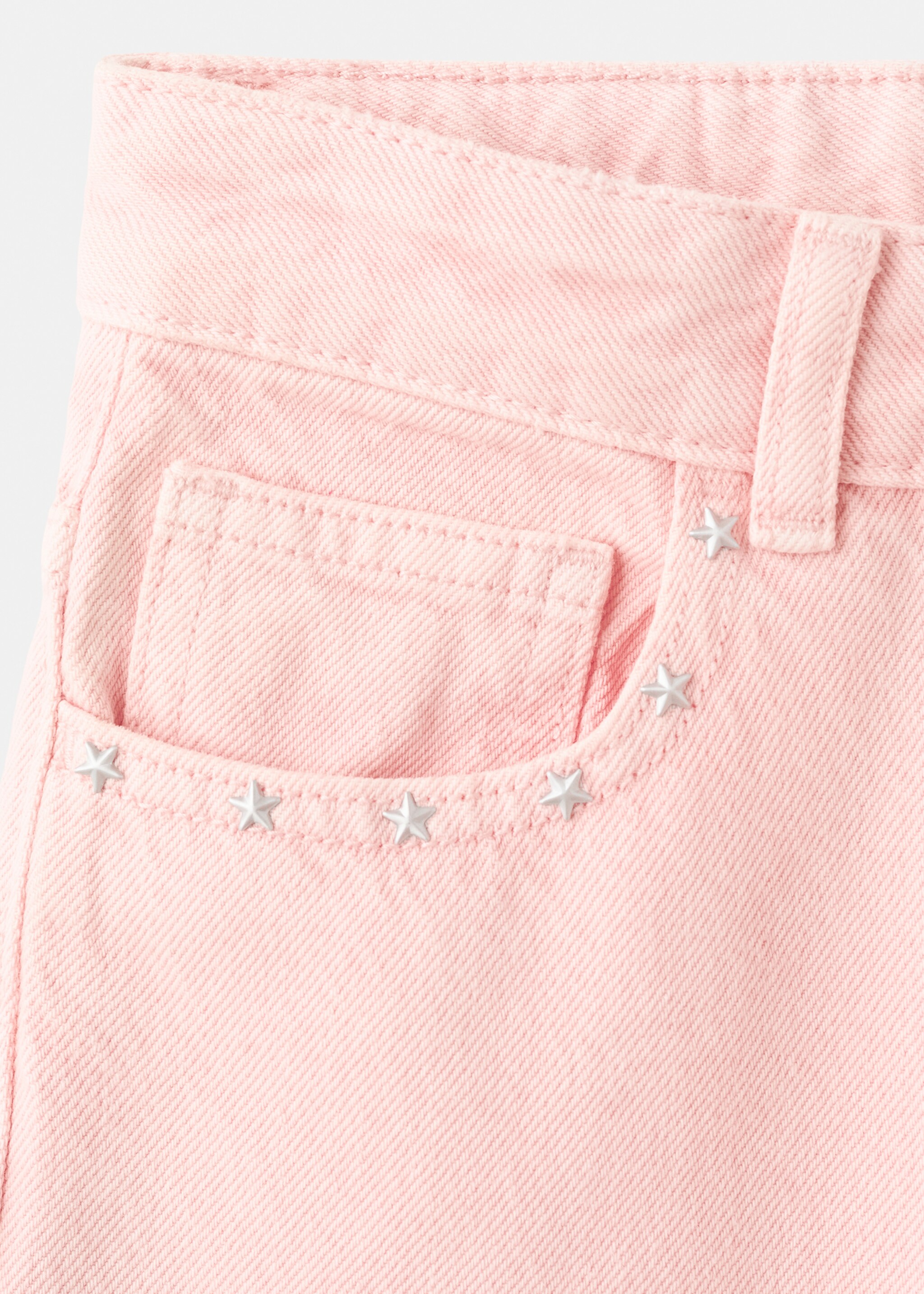 Studded star jeans - Details of the article 0, Pink. Ref: 27002896-00.