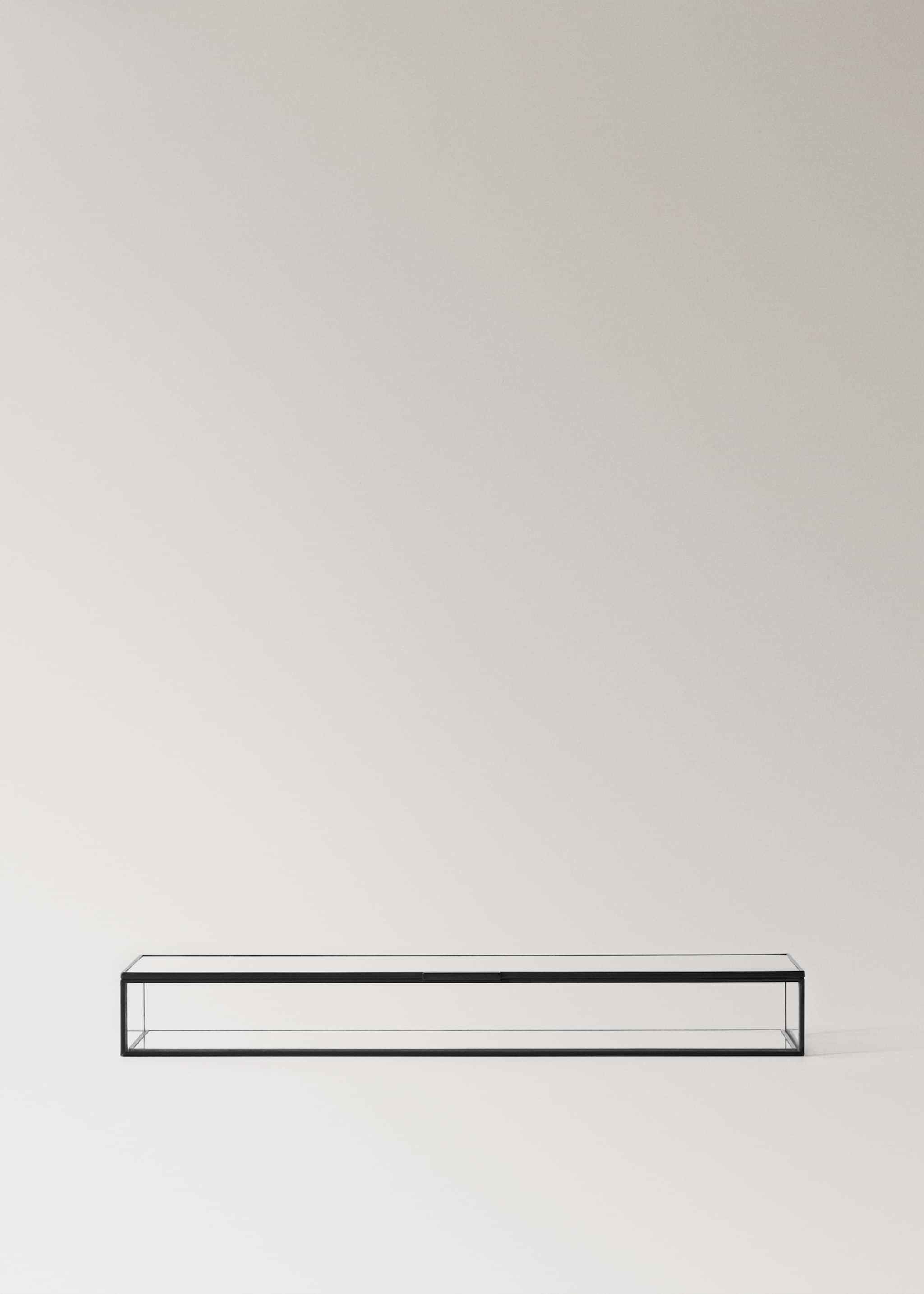 Middelgroot sieradenkistje met metalen rand - Artikel zonder model, Zwart. Ref: 27002918-00.