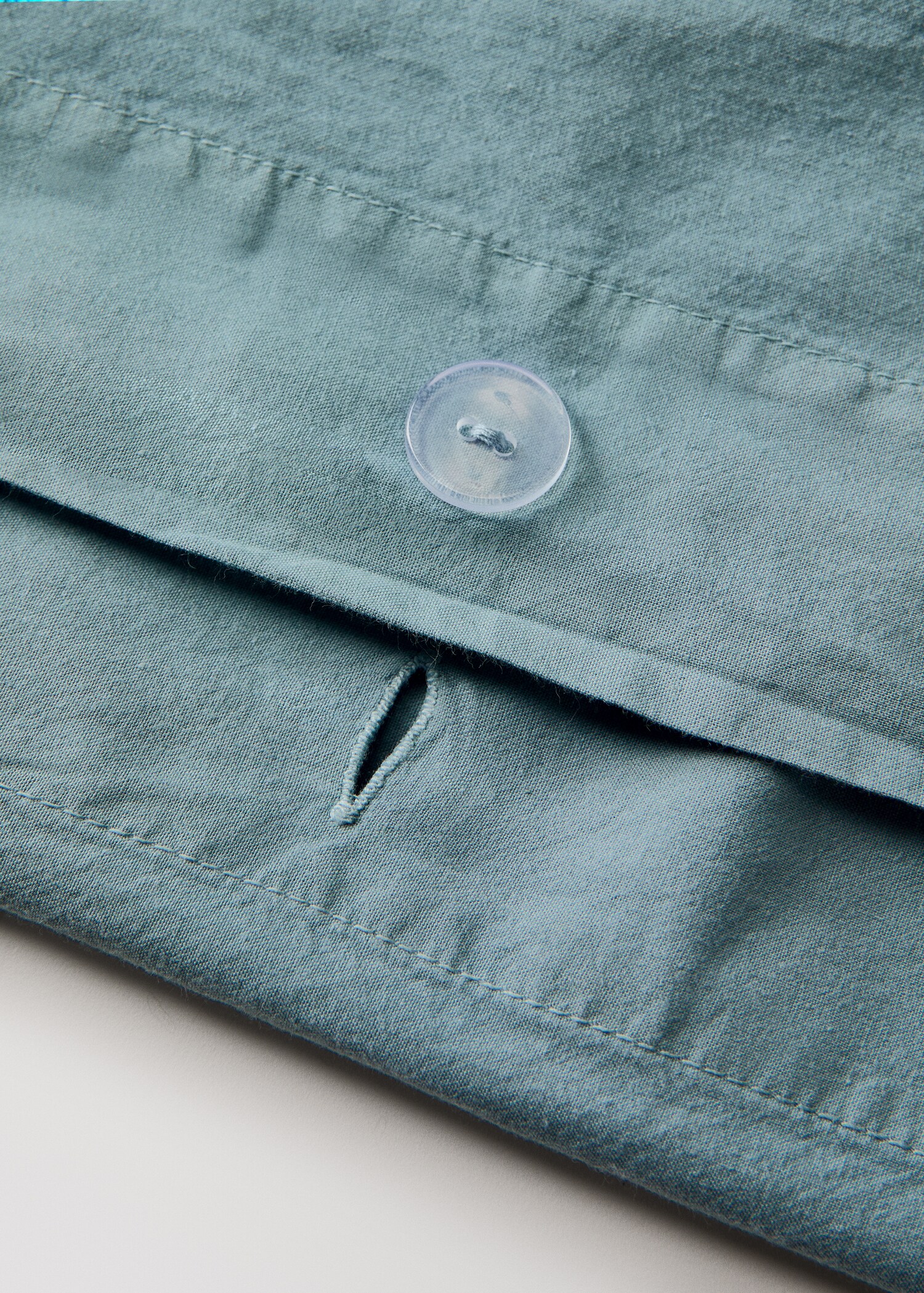 Drap-housse coton garment-dyed Lit 135/140 cm - Détail de l'article 2