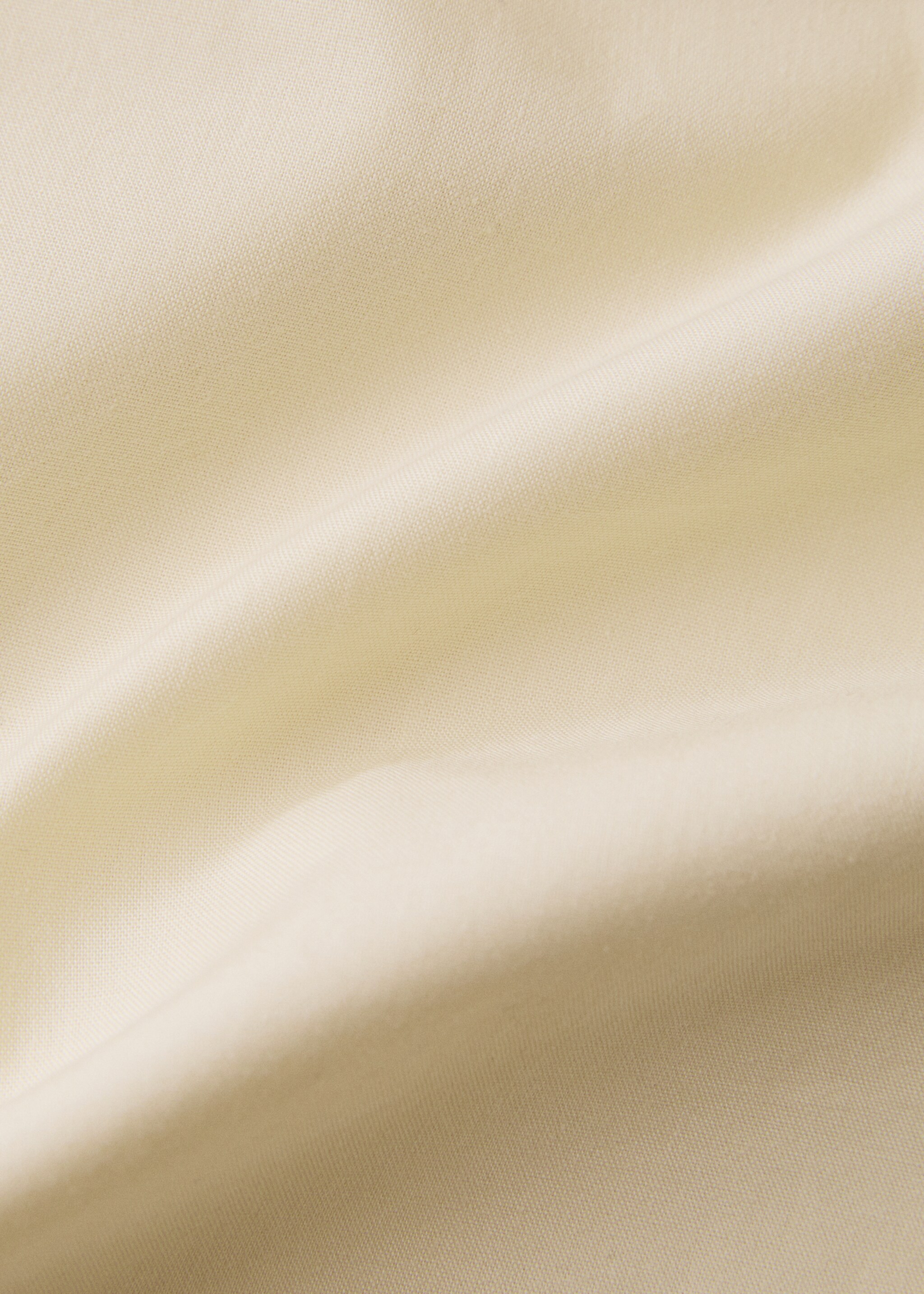 200-thread count percale cotton duvet cover for 150/160 cm bed - Details of the article 1, Pastel Yellow. Ref: 27002924-00.