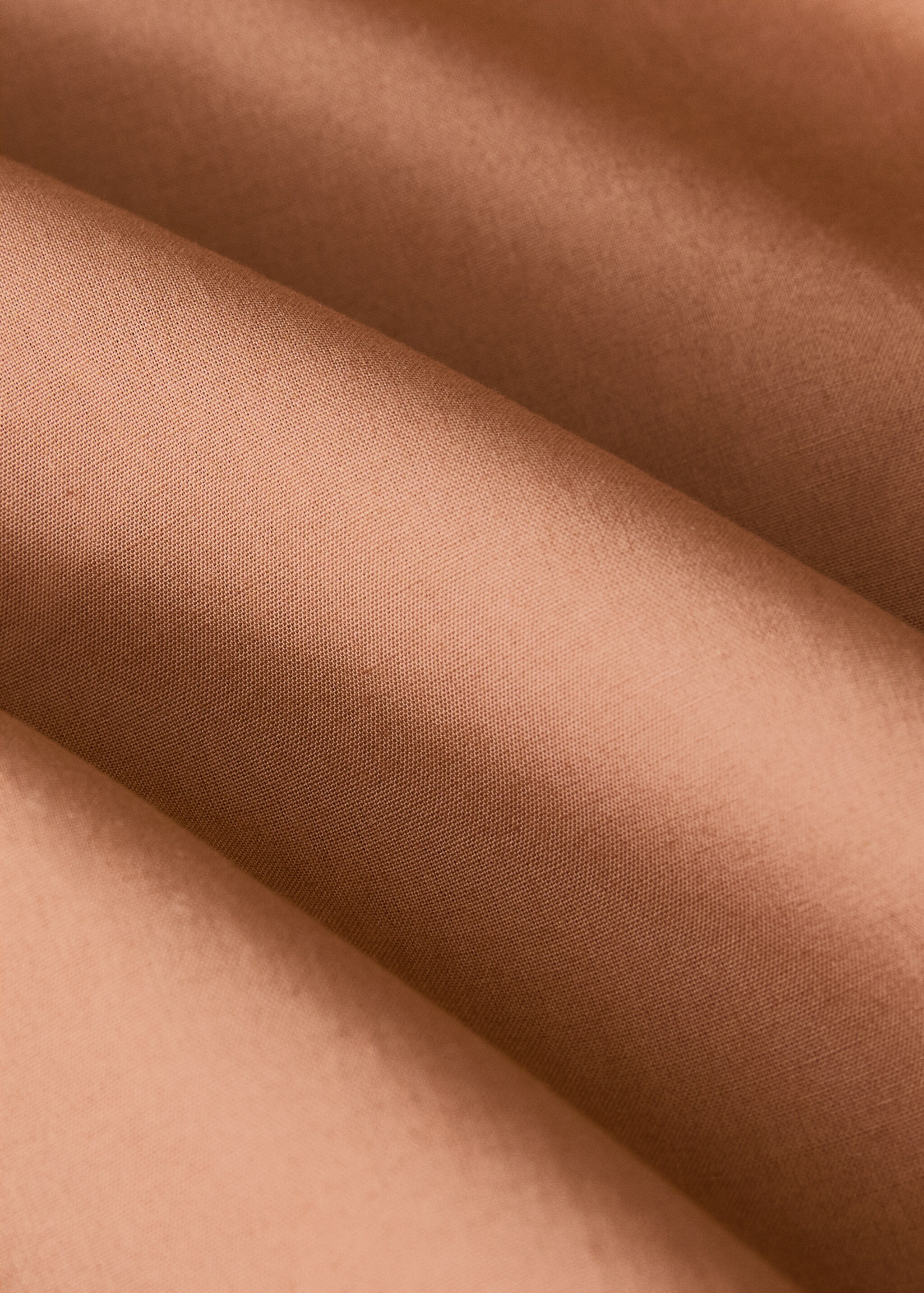 200-thread count percale cotton duvet cover for 180/200 cm bed - Details of the article 2, Burnt Orange. Ref: 27002925-00.