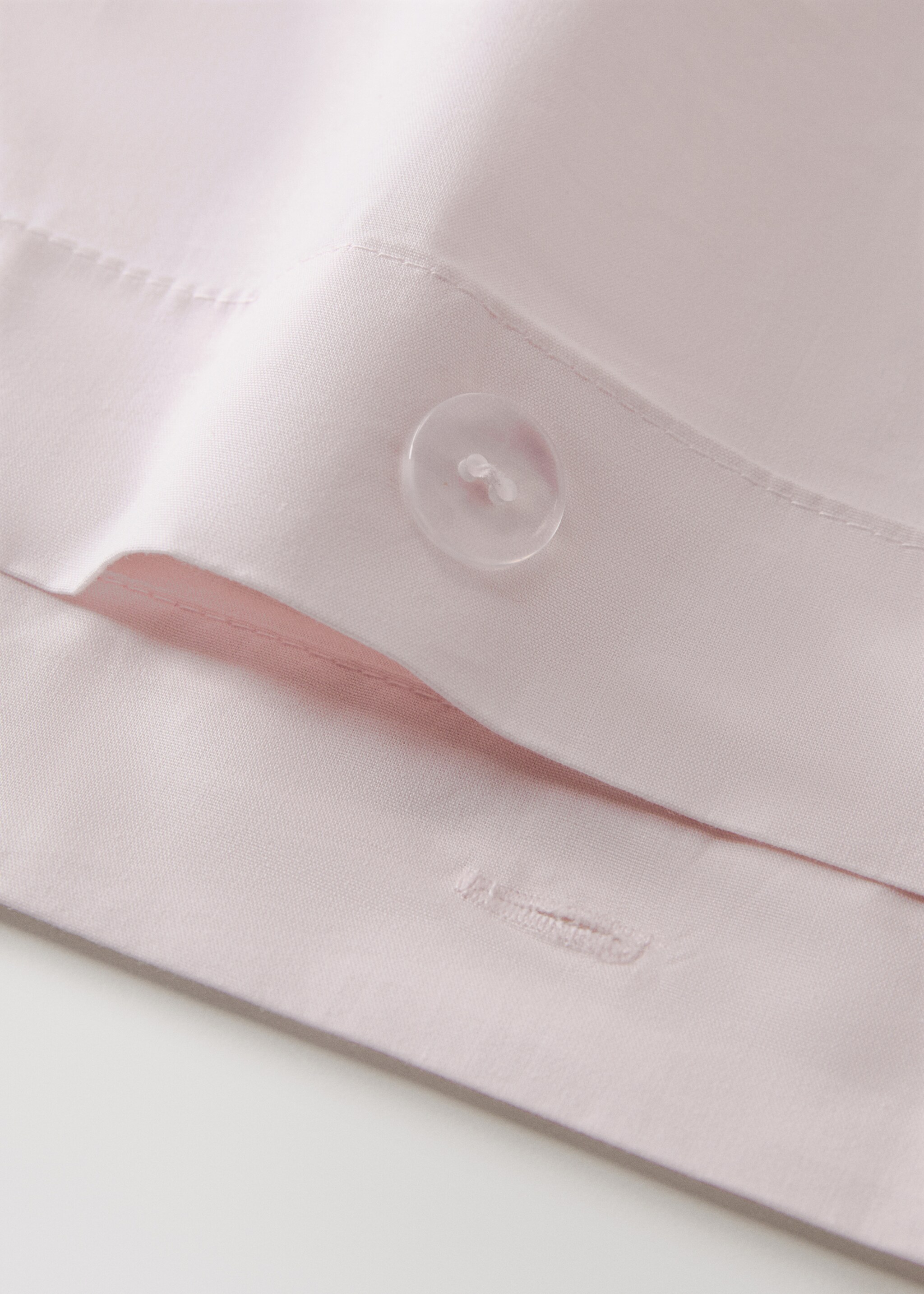 Perkal-Baumwolle Bettbezug 200 Fäden für Bett 180/200 cm - Detail des Artikels 1, Hellrosa. Ref: 27002925-00.