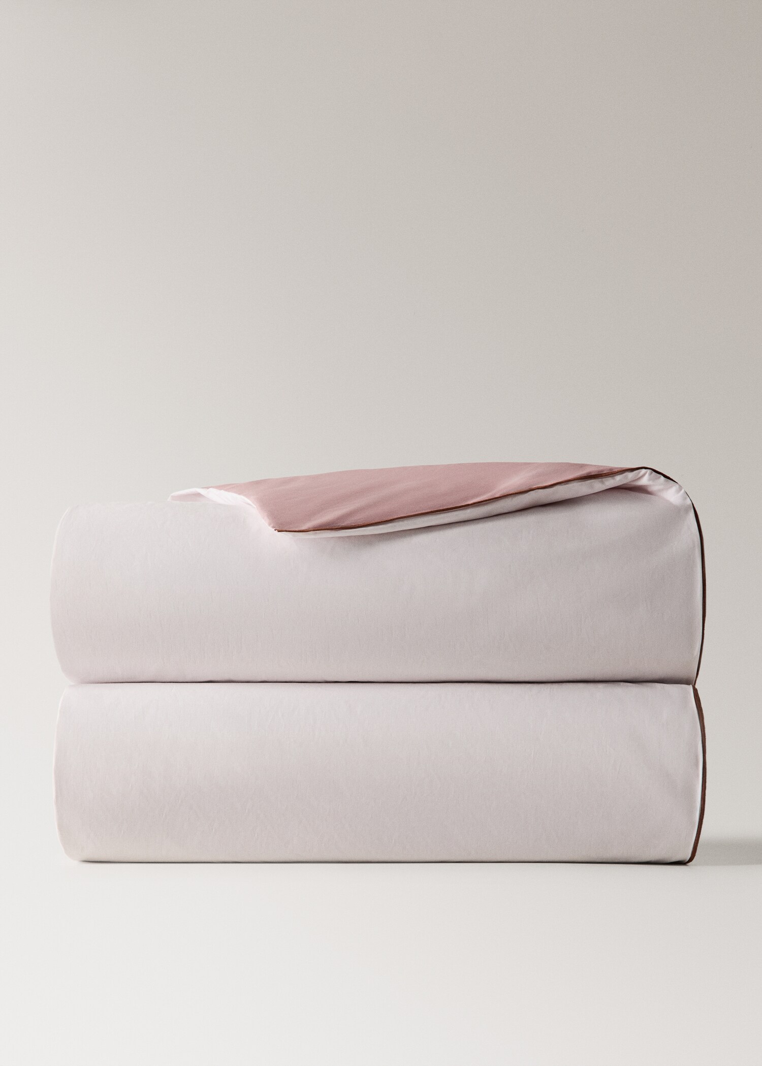 Reversible colour percale cotton duvet cover for a 90 cm bed - Details of the article 3