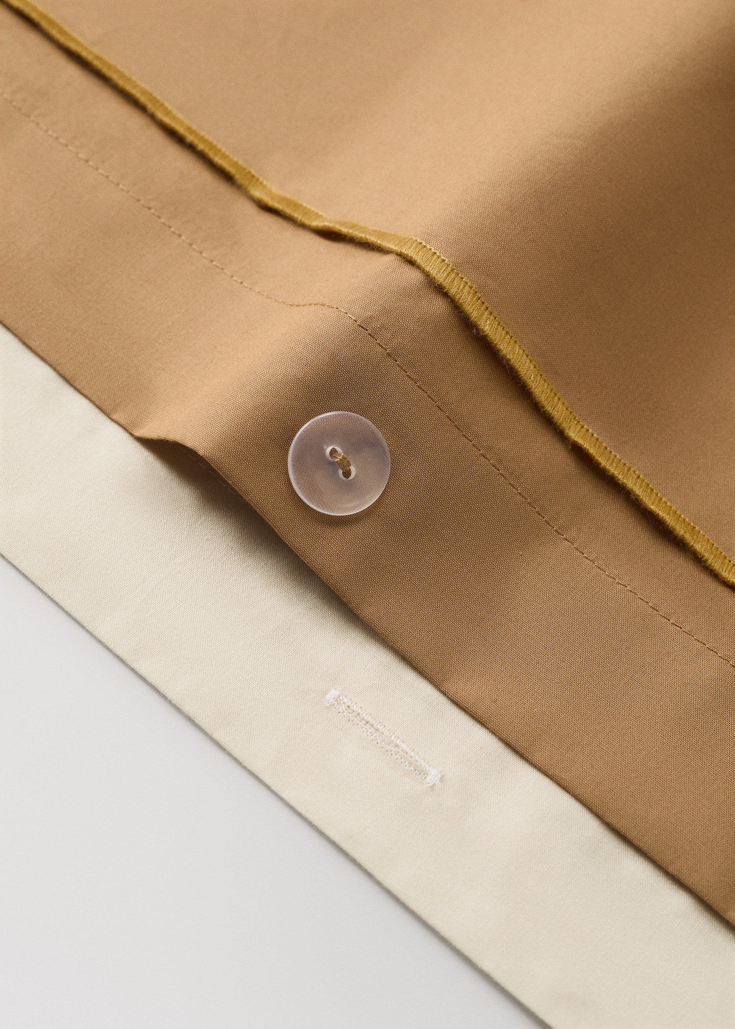 Housse de couette percale de coton couleur réversible Lit 135/140 cm - Détail de l'article 2