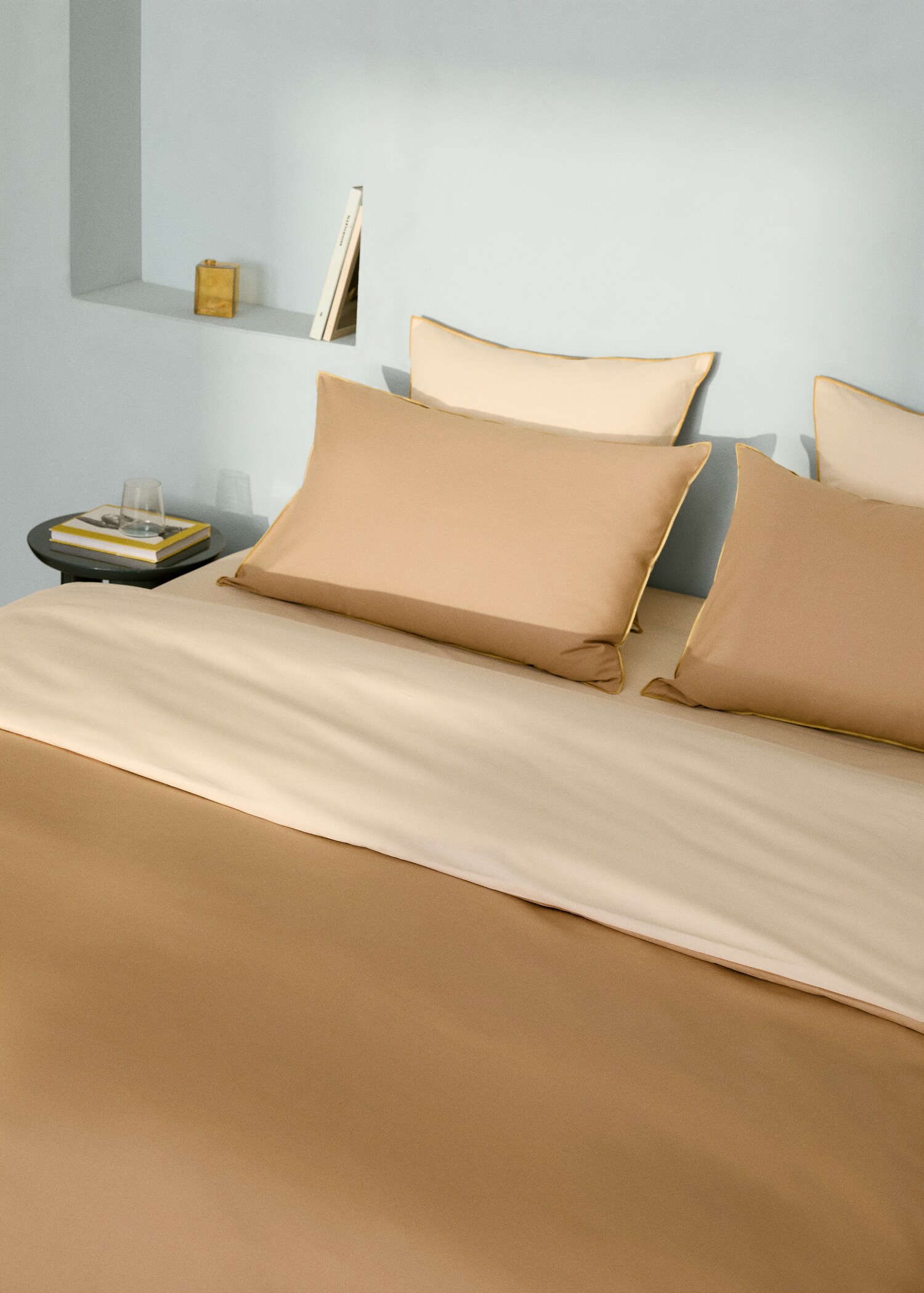 Reversible cotton percale duvet cover for 150/160 cm bed - Details of the article 7
