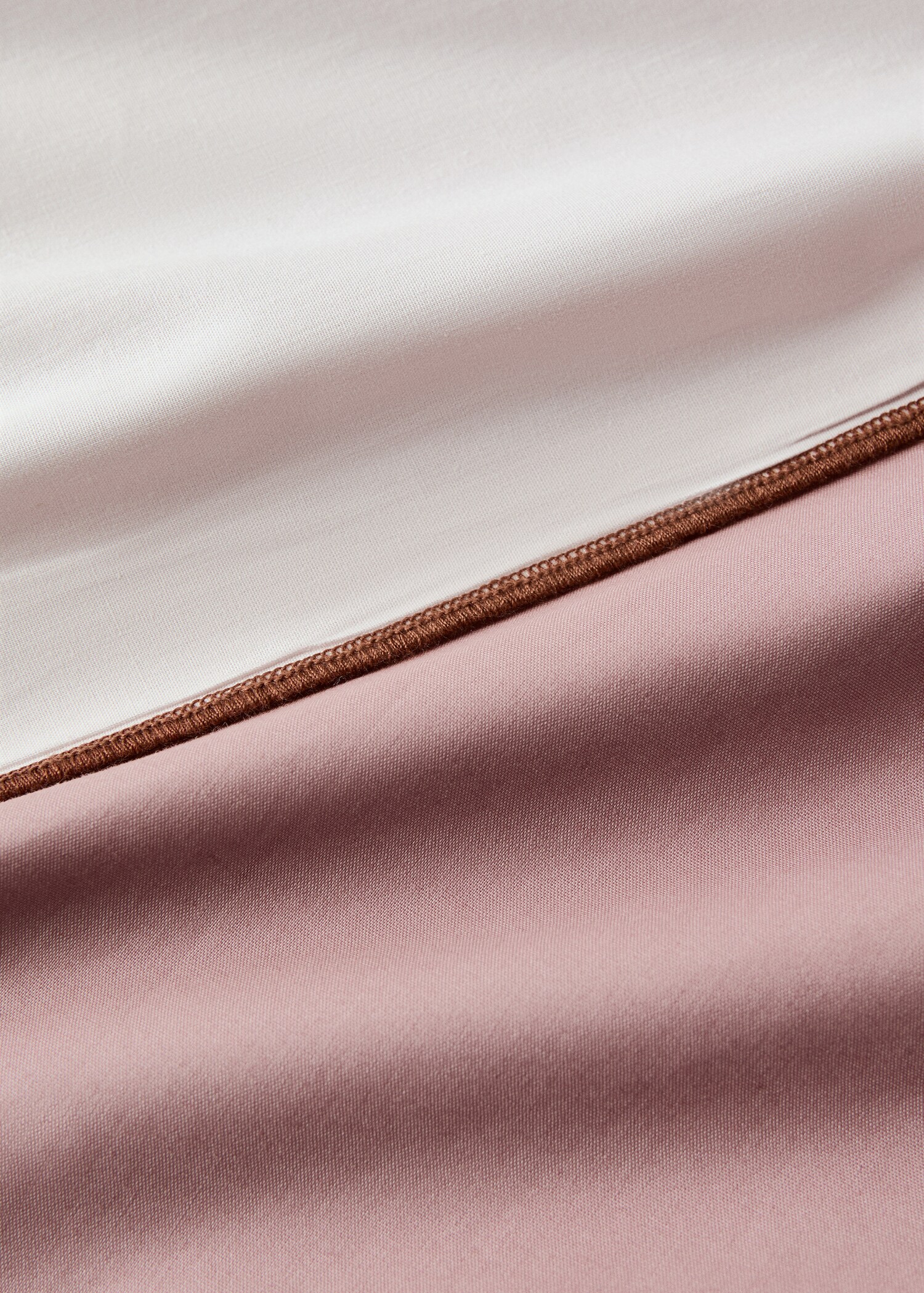 Reversible cotton percale duvet cover for 150/160 cm bed - Details of the article 1