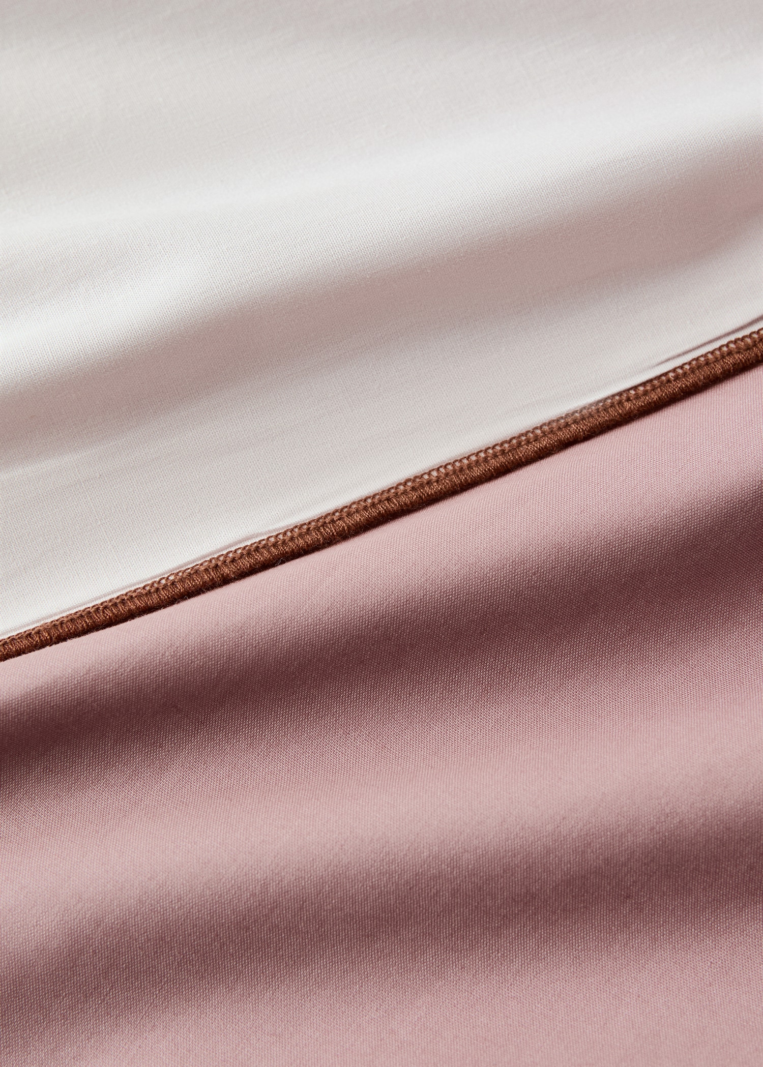 Reversible cotton percale duvet cover for 180/200 cm bed - Details of the article 1