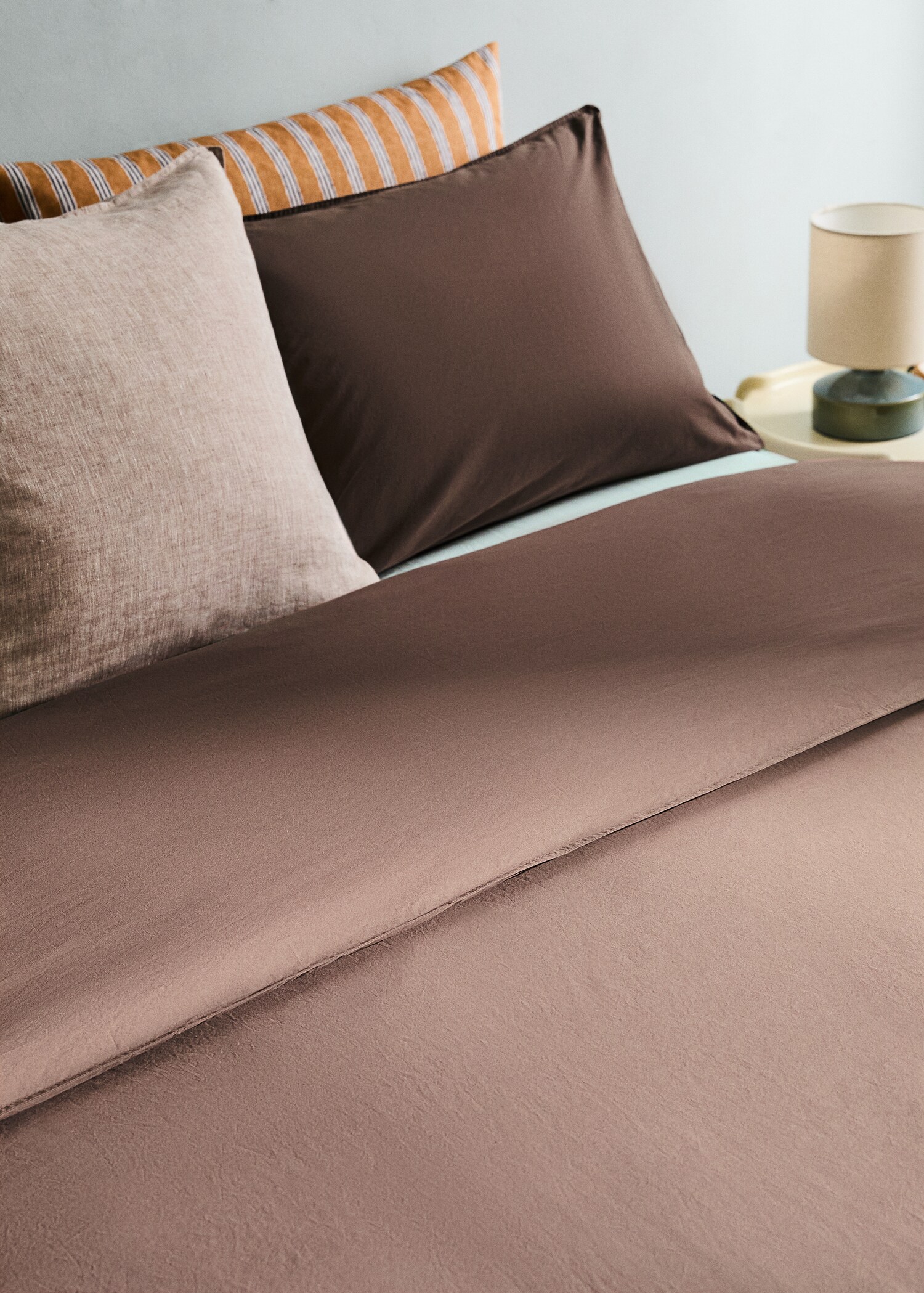 300 thread count double-stitched cotton duvet cover for a 90 cm bed - Details of the article 7