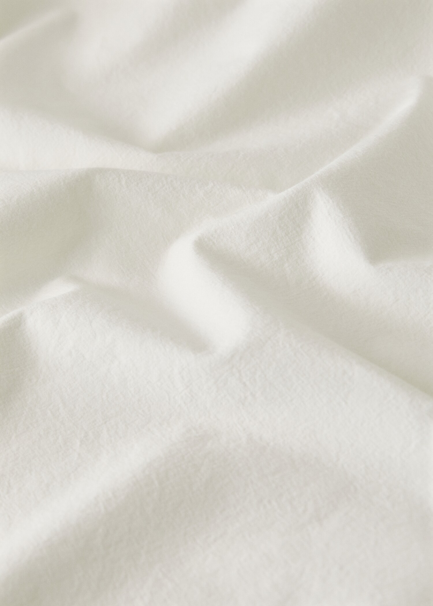 Cotton garment-dyed duvet cover with linen ruffle for 180/200 cm bed - Details of the article 3