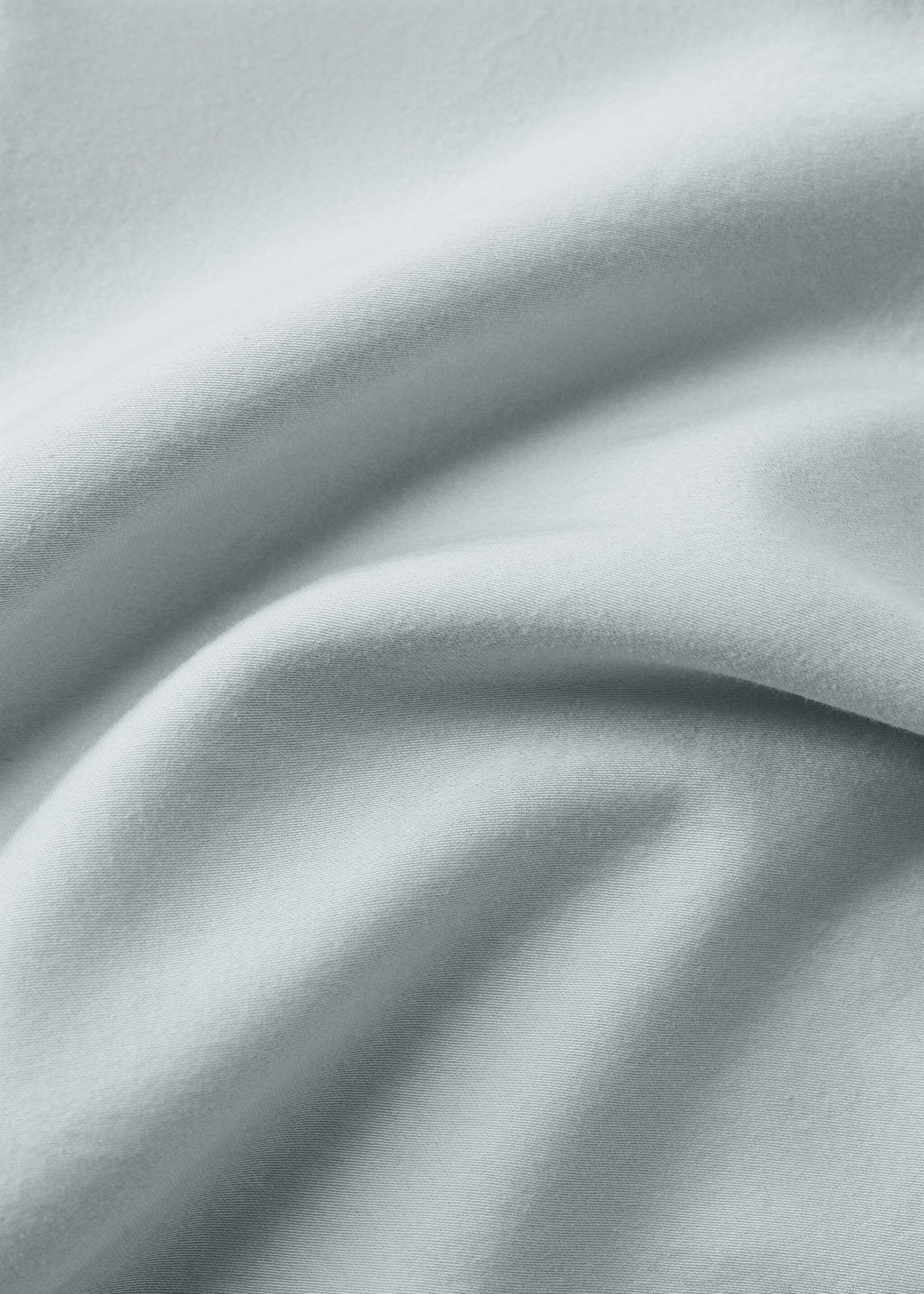 Double-stitched satin duvet cover for 135/140 cm bed - Details of the article 1, Aqua Green. Ref: 27002943-00.