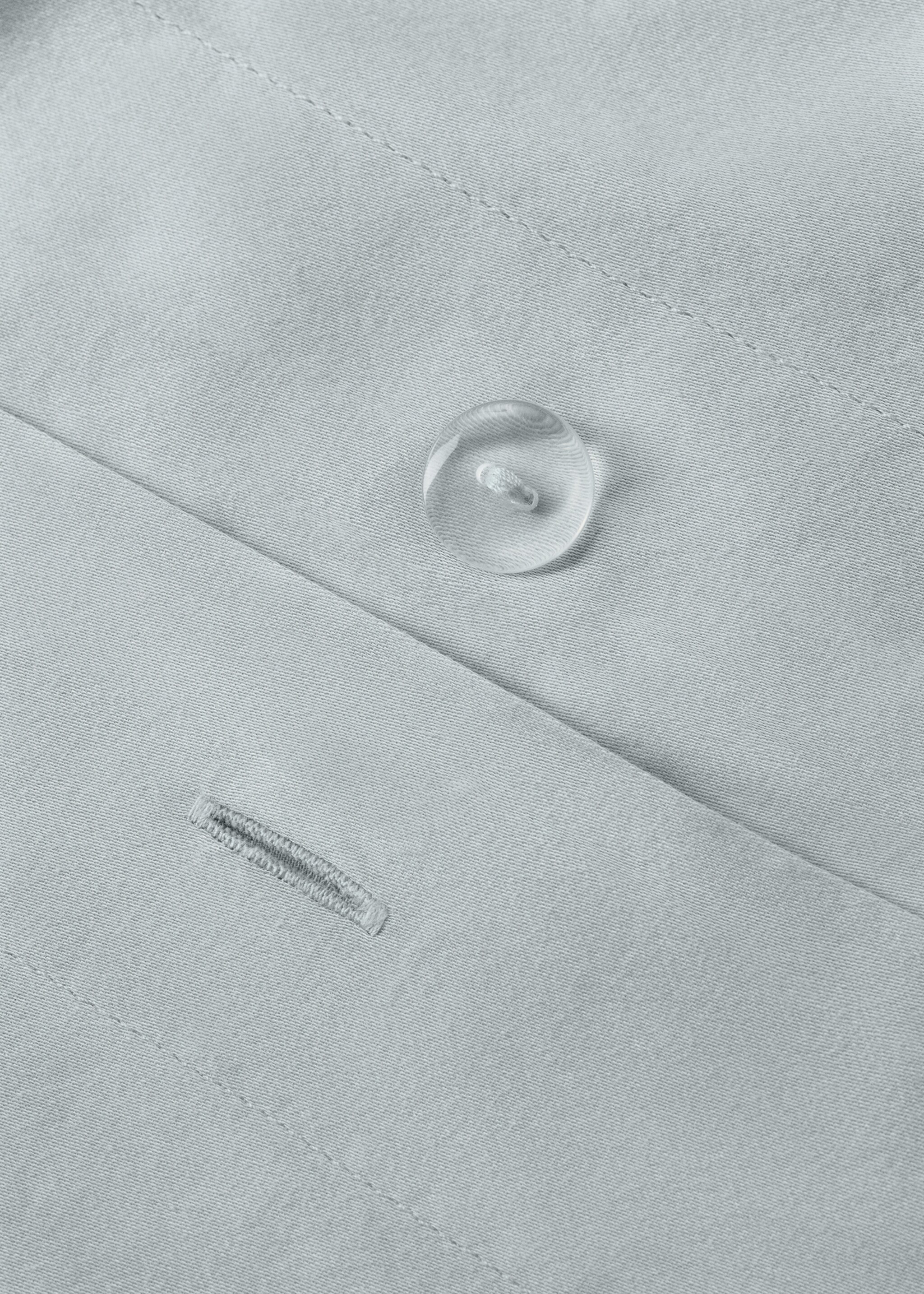 Double-stitched satin duvet cover for 135/140 cm bed - Details of the article 2, Aqua Green. Ref: 27002943-00.