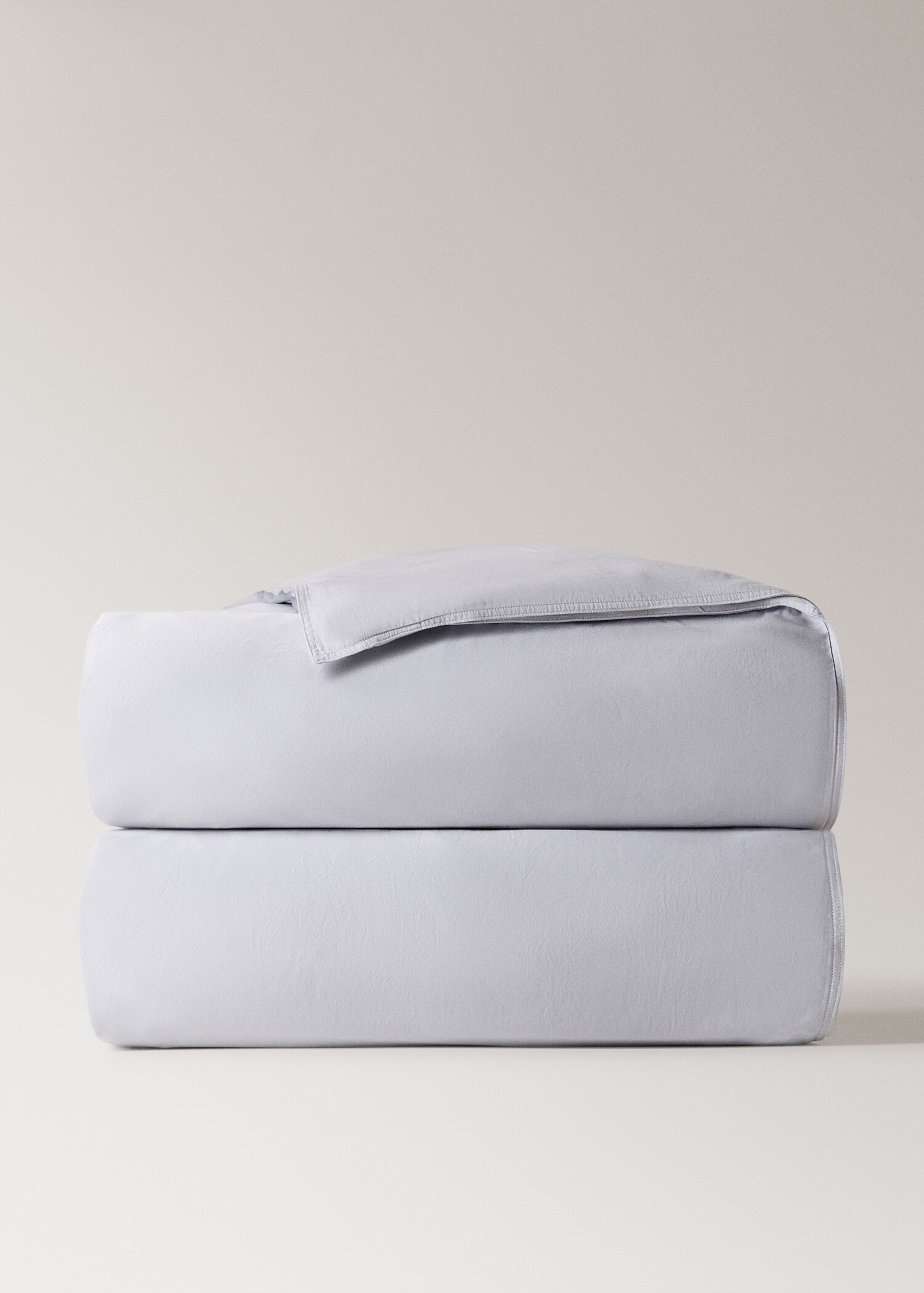 Double-stitched satin duvet cover for 135/140 cm bed - Article without model