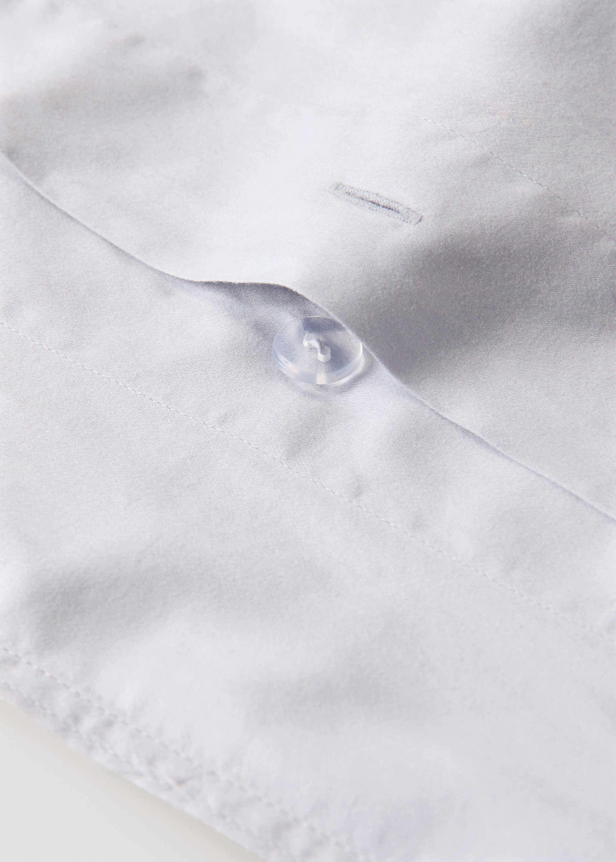 Doppelt gestepptes Satin-Bettbezug für Bett 150/160 cm - Detail des Artikels 2, Helllila/Pastelllila. Ref: 27002944-00.