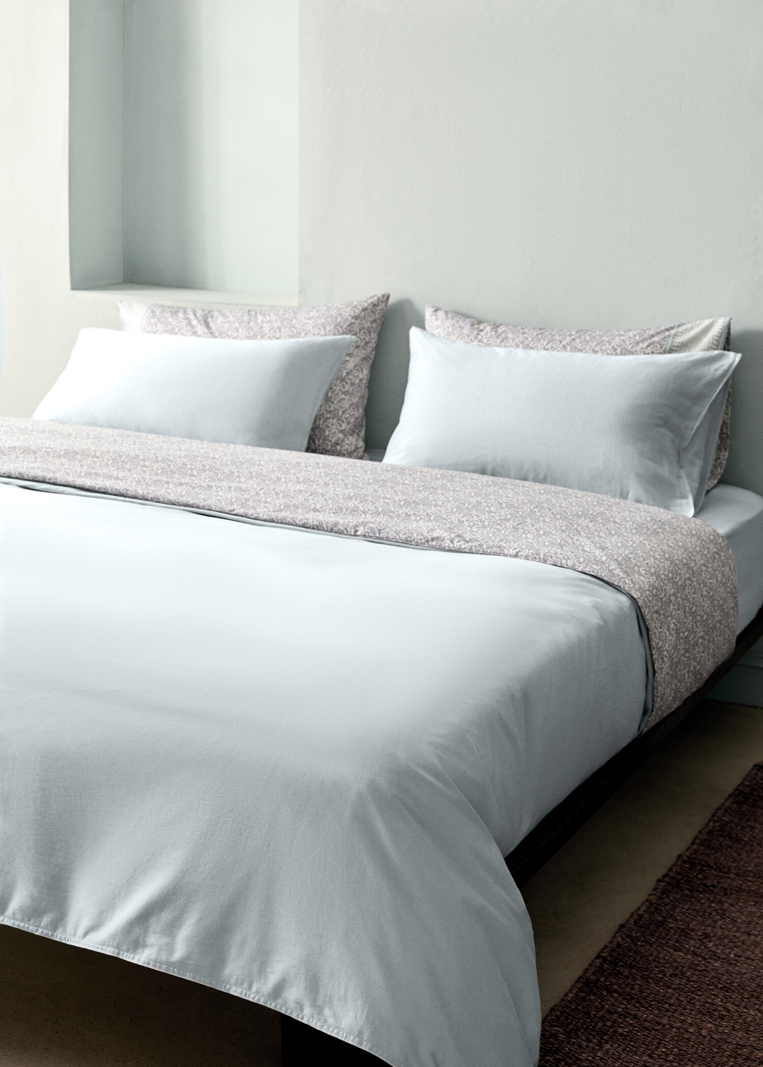 Double-stitched satin duvet cover for 180/200 cm bed - Details of the article 7