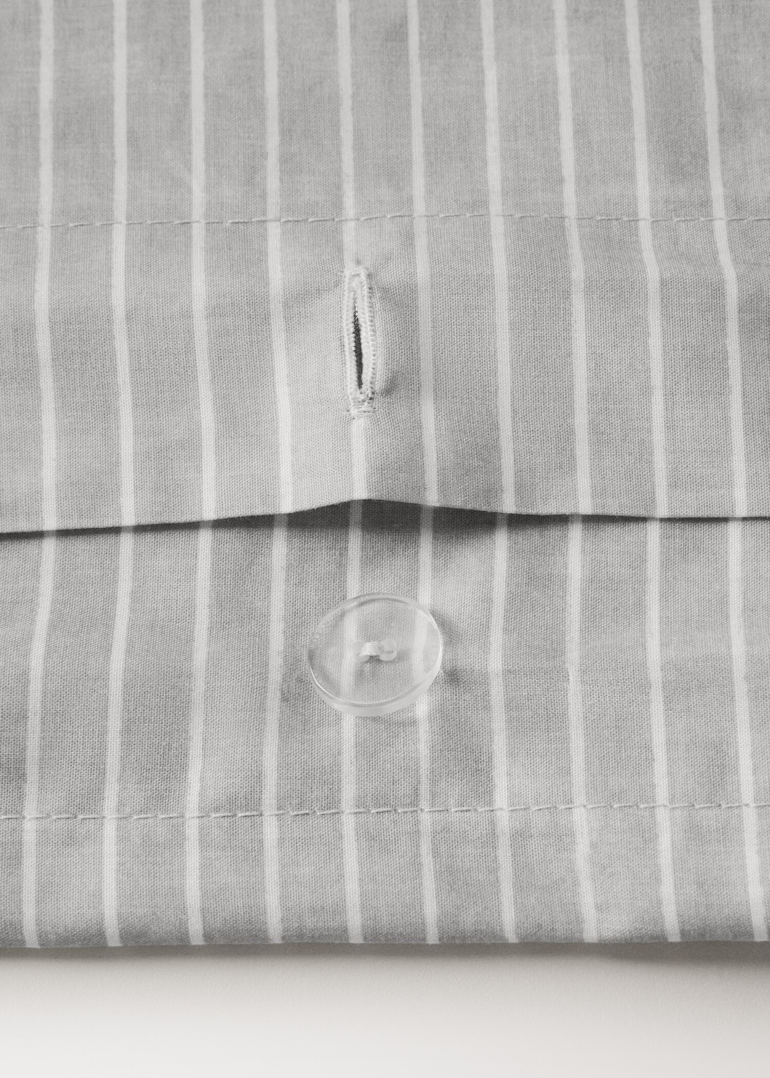 Housse de couette percale de coton rayures lit 90 cm - Détail de l'article 2