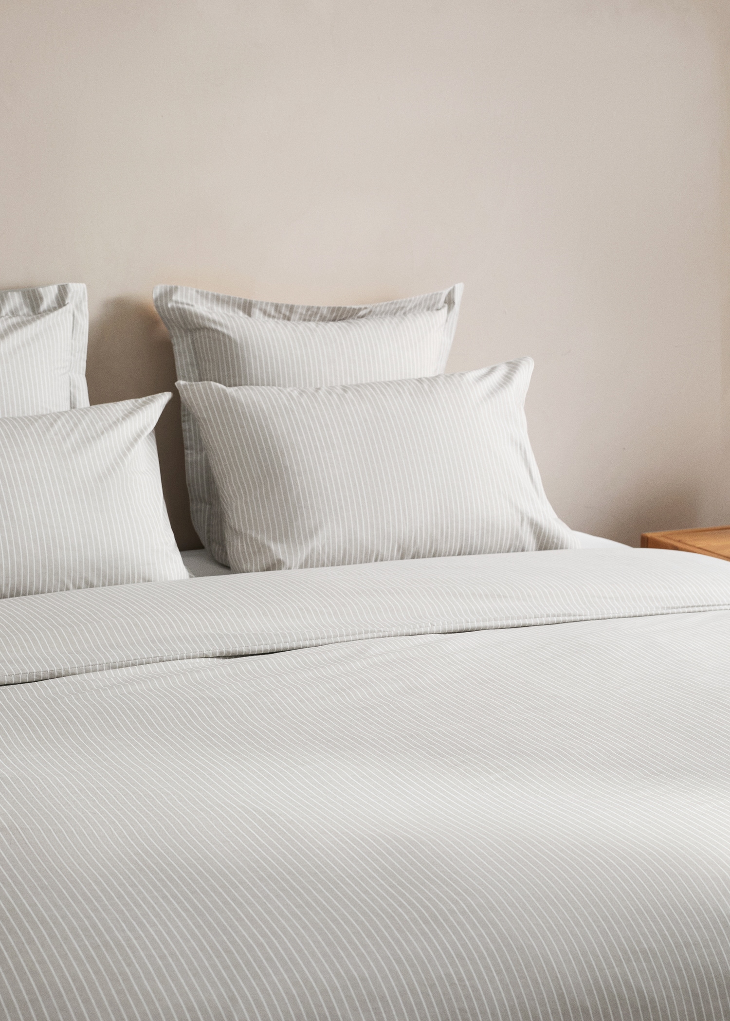 Housse de couette percale de coton rayures lit 90 cm - Détail de l'article 7