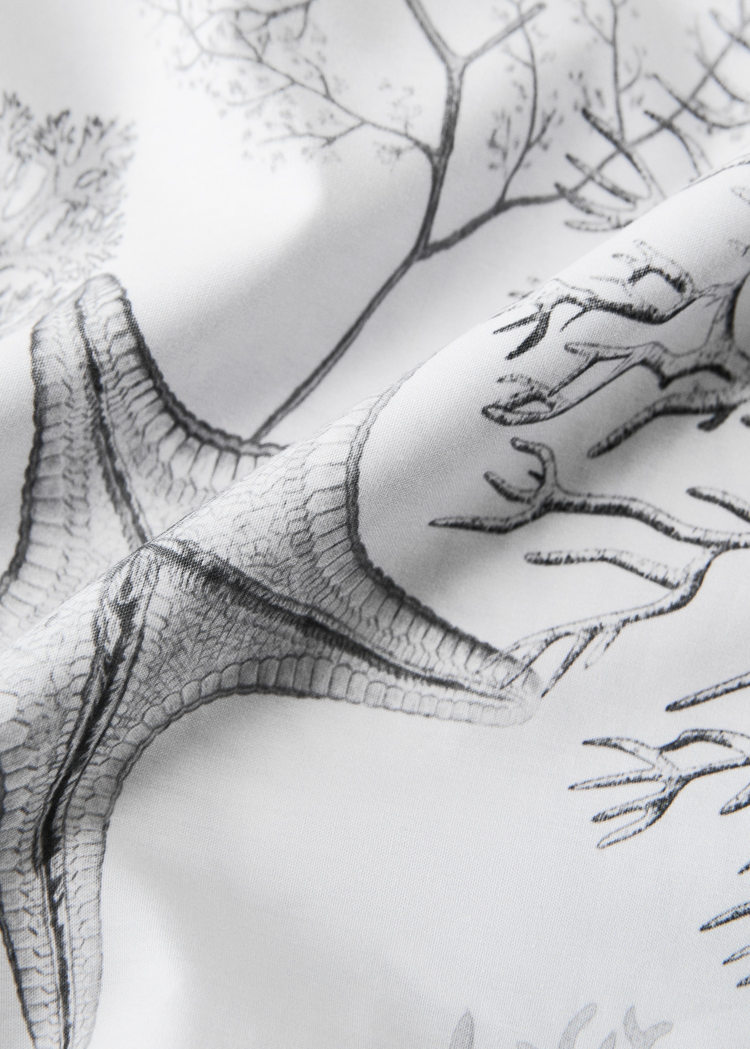 Percale duvet cover with sea print Bed 150/160 cm - Details of the article 1